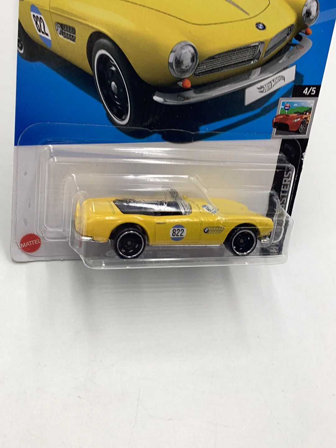 2024 Hot Wheels #67 BMW 507 Yellow 109E - Image 4