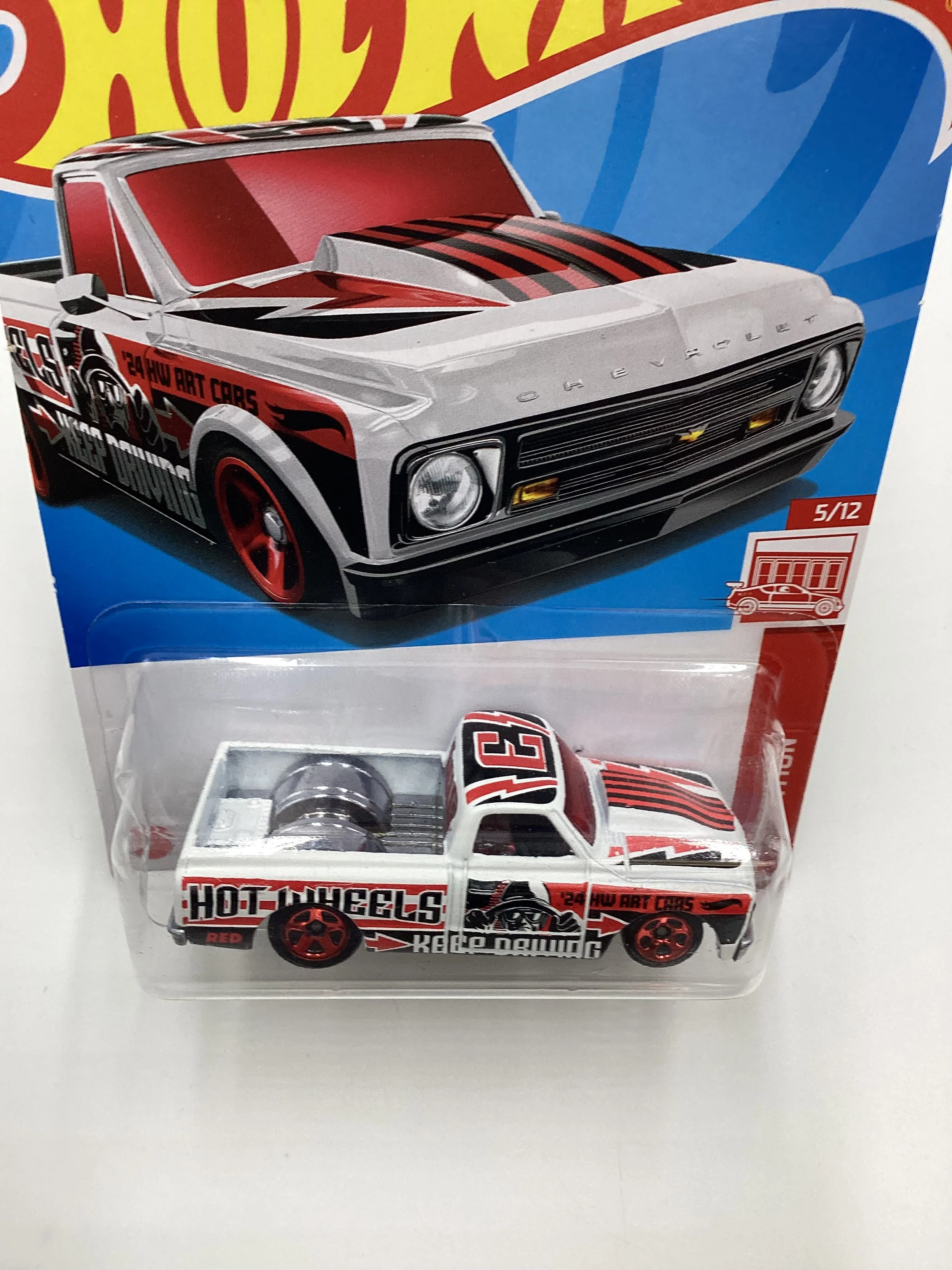 2024 Hot Wheels #83 67 Chevy C10 Red Edition 146C - Image 6