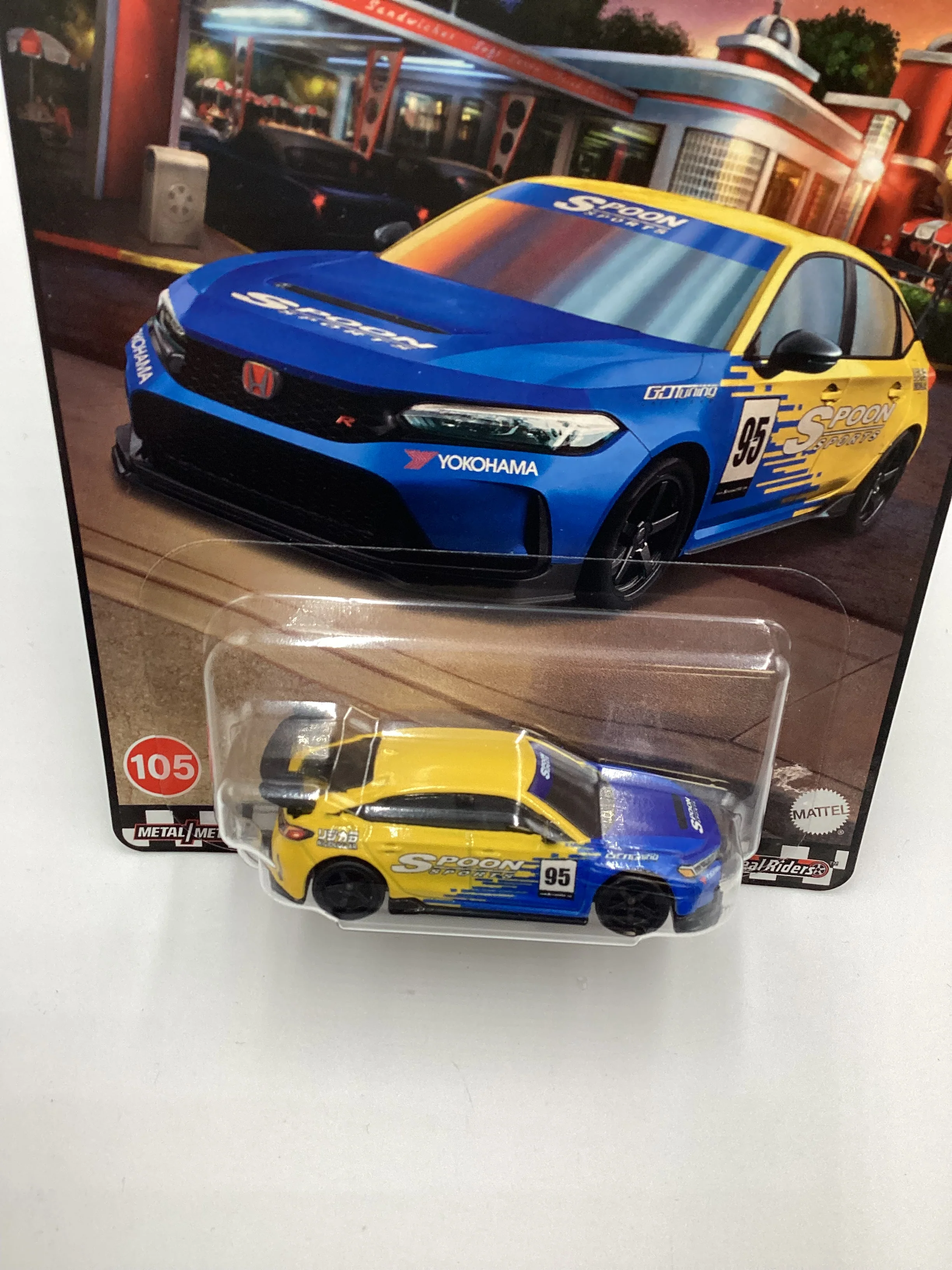 2024 Hot Wheels Boulevard Premium #105 24 Honda Civic Type-R Spoon 264C - Image 5