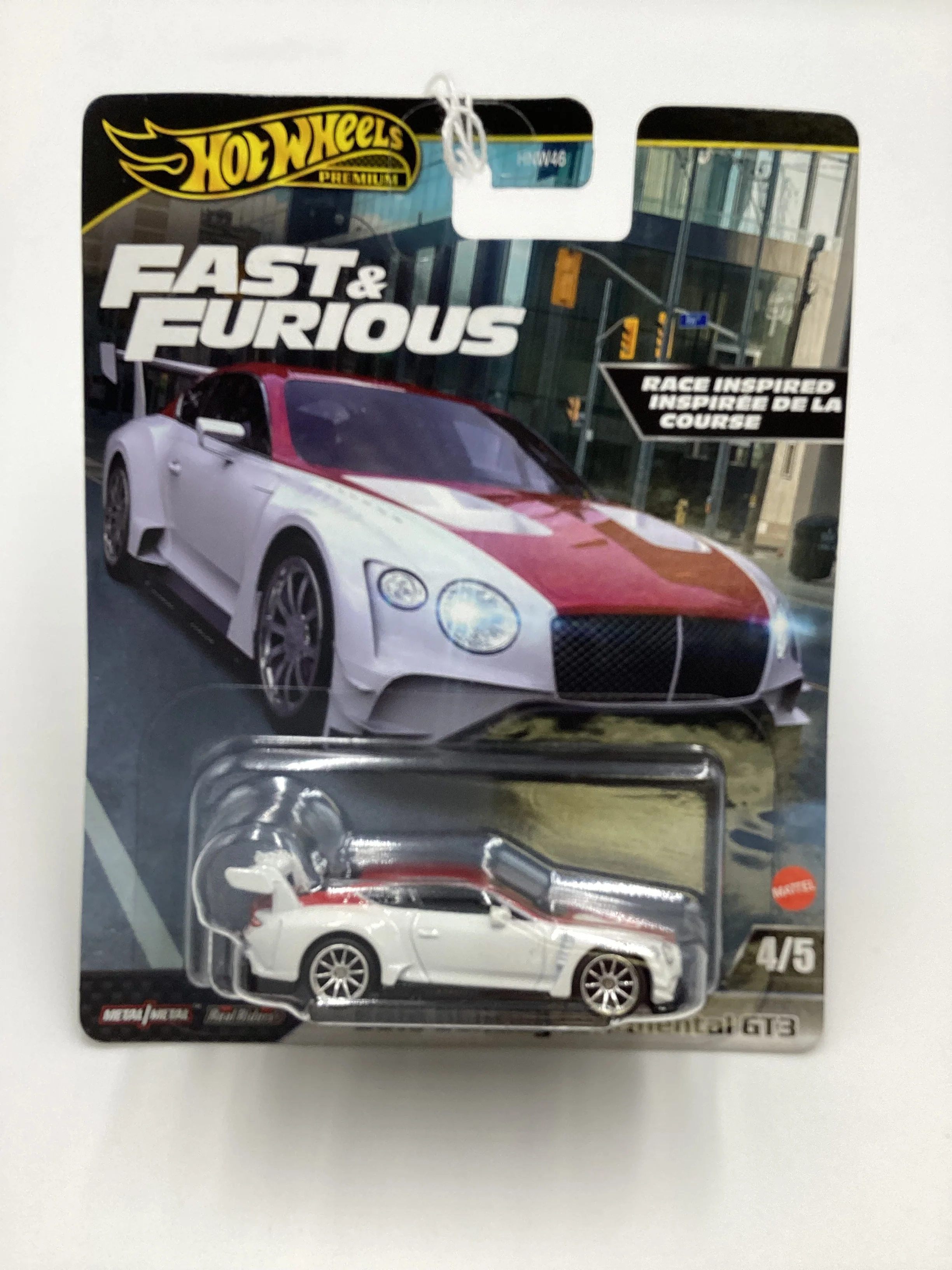 2024 Hot wheels Gold Label Fast and Furious #4 2018 Bentley Continental GT2 White/Red 246F