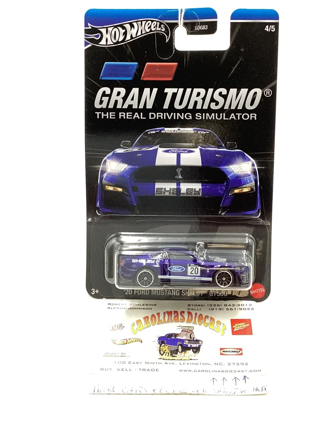 2024 Hot Wheels Gran Turismo 4/5 20 Ford Mustang Shelby GT500 154F