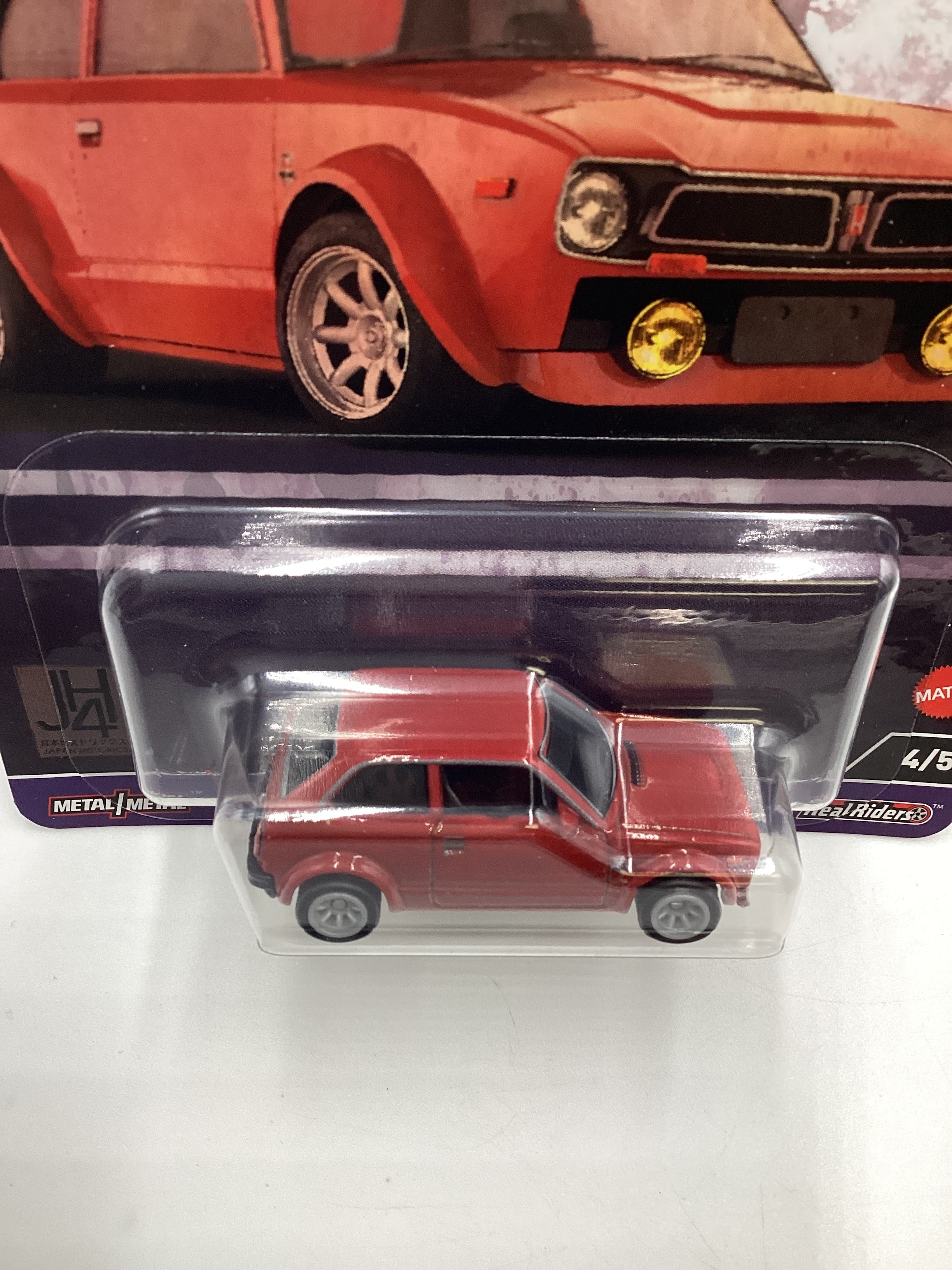 2024 Hot Wheels Japan Historics 4 #4 73 Honda Civic Custom Red 242A - Image 6