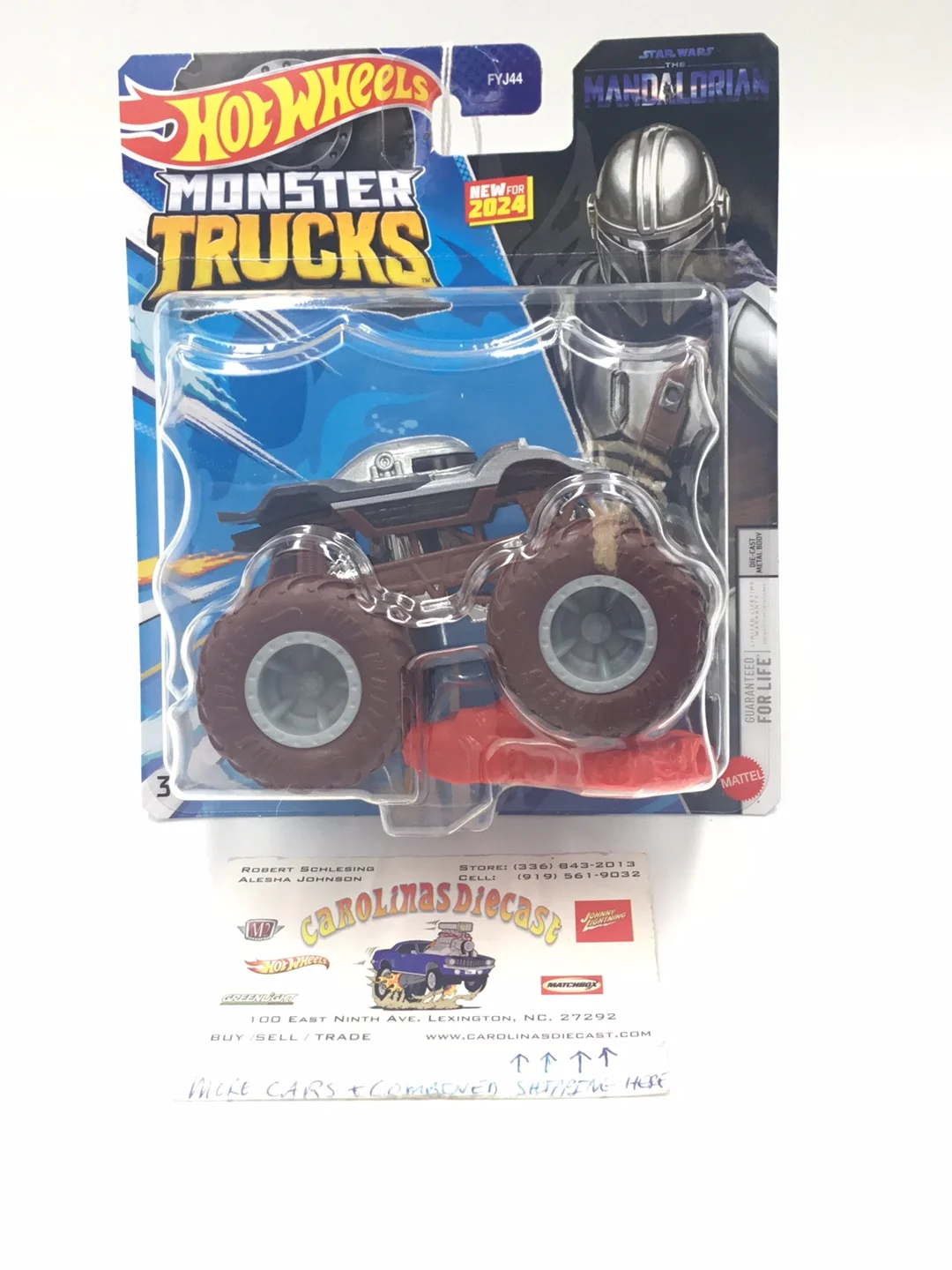 2024 Hot wheels monster Trucks Star Wars the mandalorian new 130H