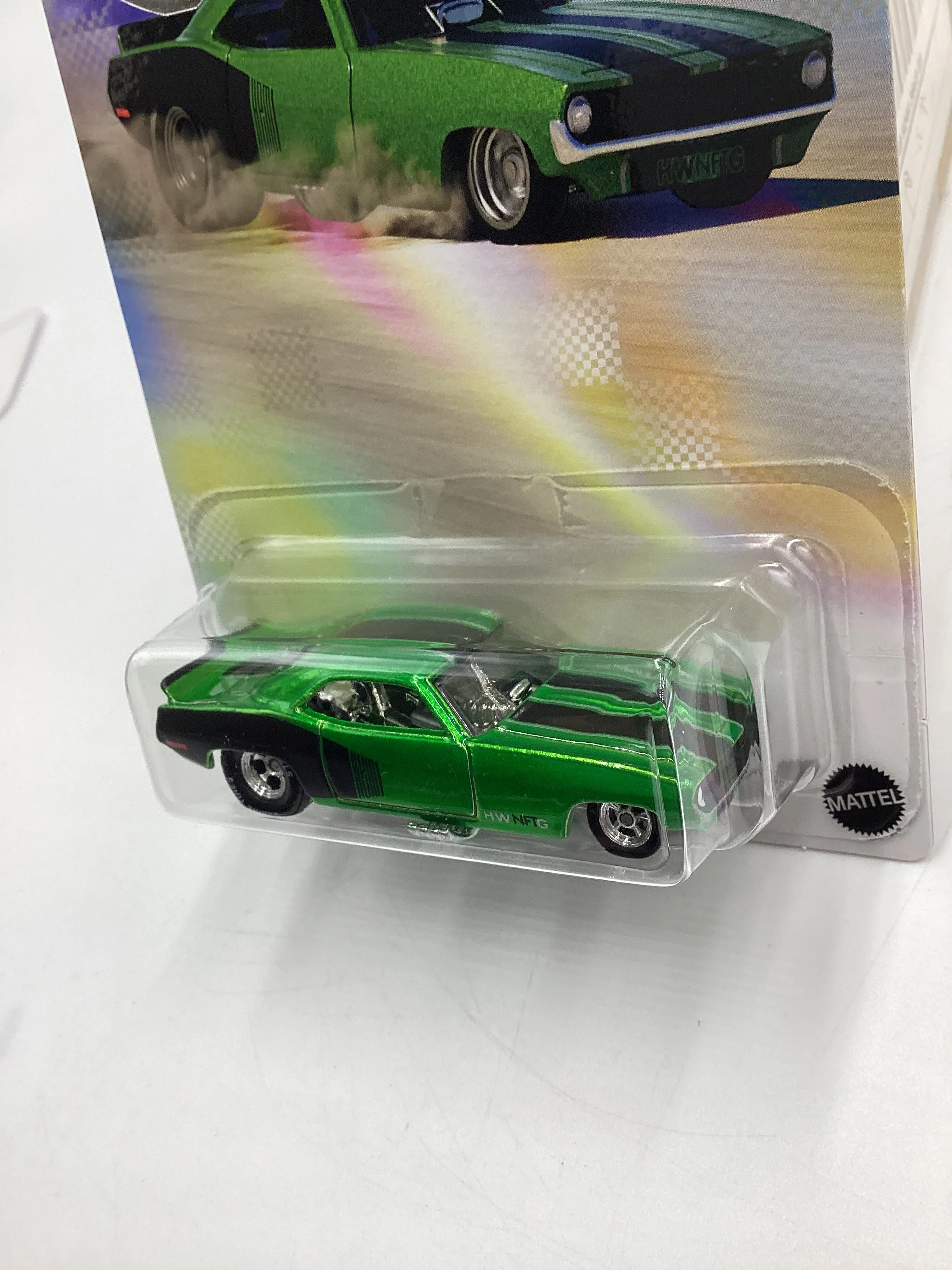 Hot Wheels NFT Garage Series 8 #43 72 Plymouth Cuda FC Green - Image 4