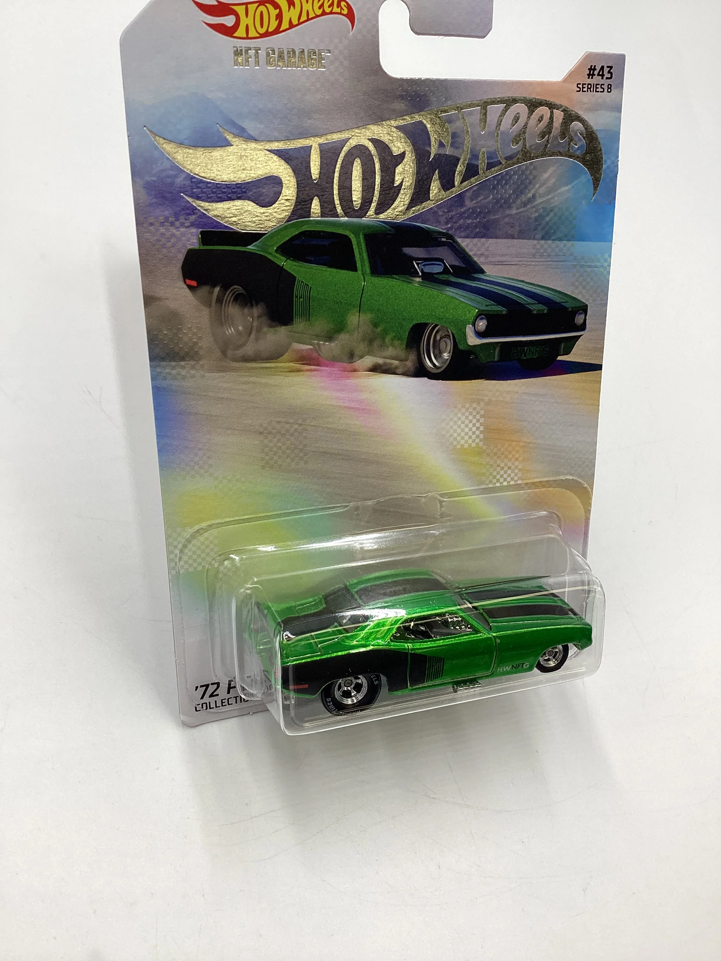 Hot Wheels NFT Garage Series 8 #43 72 Plymouth Cuda FC Green - Image 5