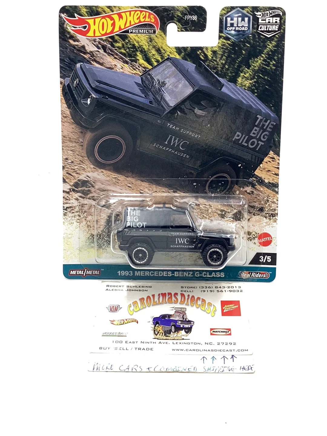2024 Hot wheels Off Road 1993 Mercedes Benz G Class 3/5 256G