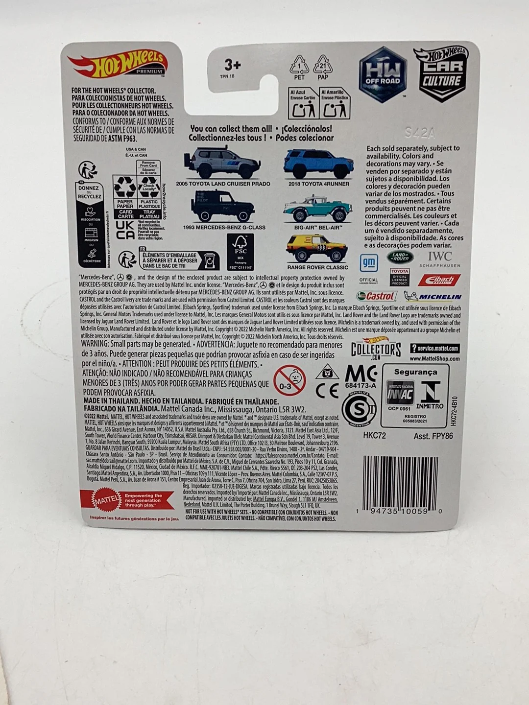 2024 Hot wheels Off Road 1993 Mercedes Benz G Class 3/5 256G - Image 6