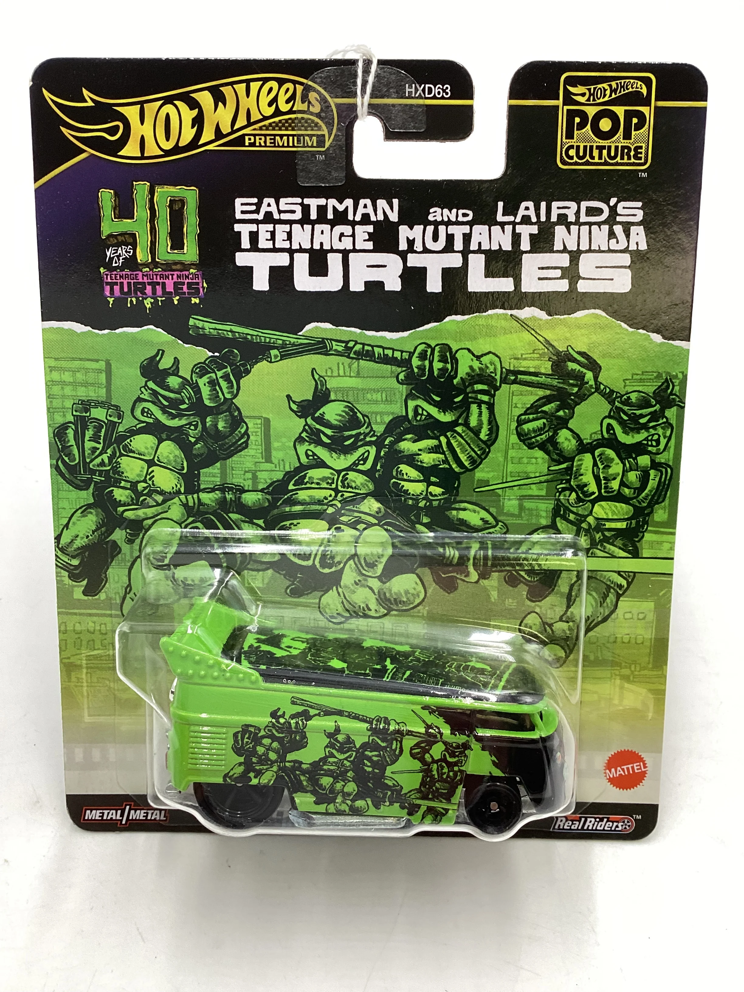 2024 Hot wheels Pop Culture TMNT Volkswagen Drag Bus 241D - Image 2