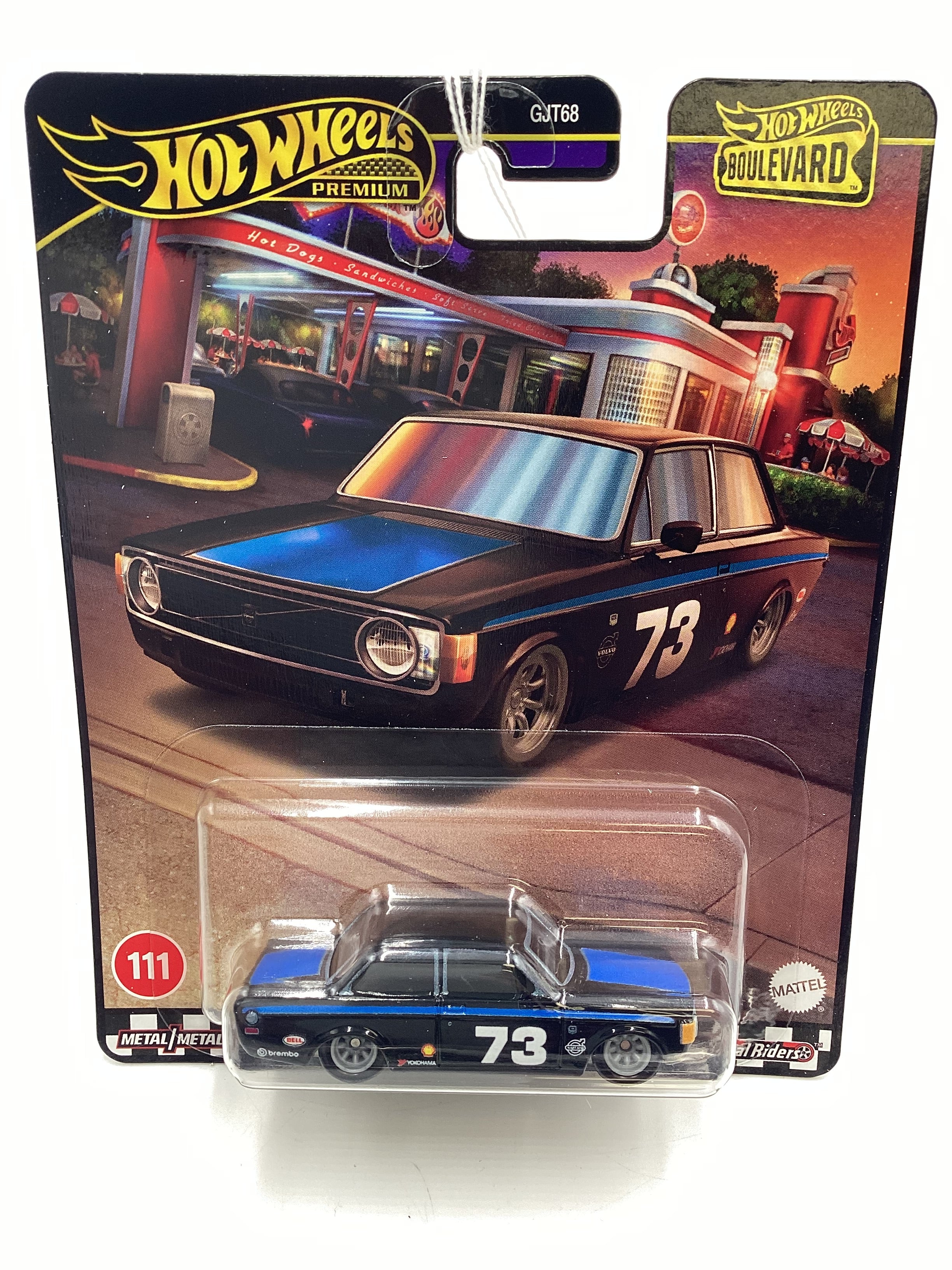 2024 Hot Wheels Premium Boulevard #111 73 Volvo 142 GL Black 262C - Image 2