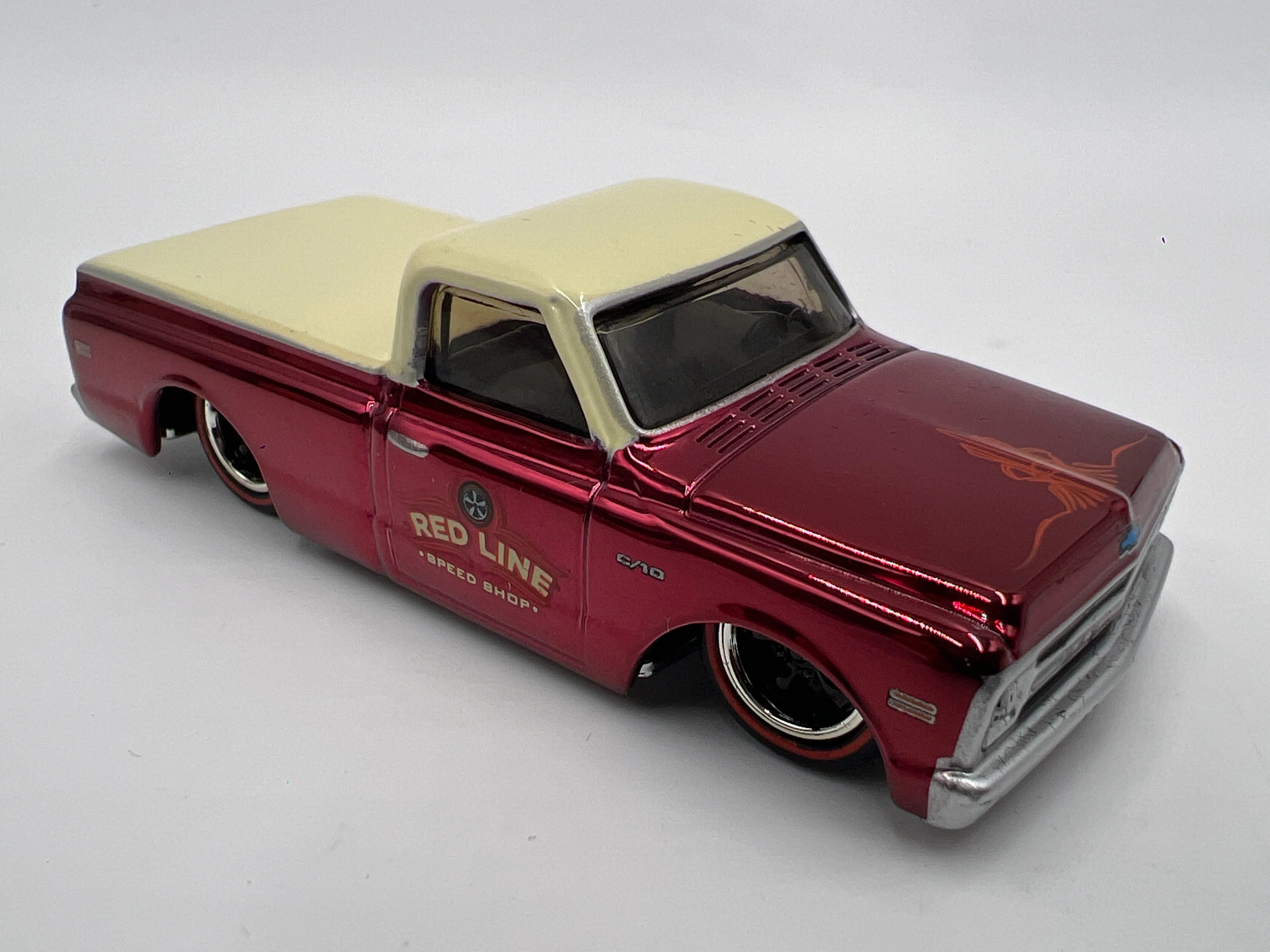2021 Hot Wheels RLC sELECTIONs 1969 Chevrolet C-10 Red - Image 2