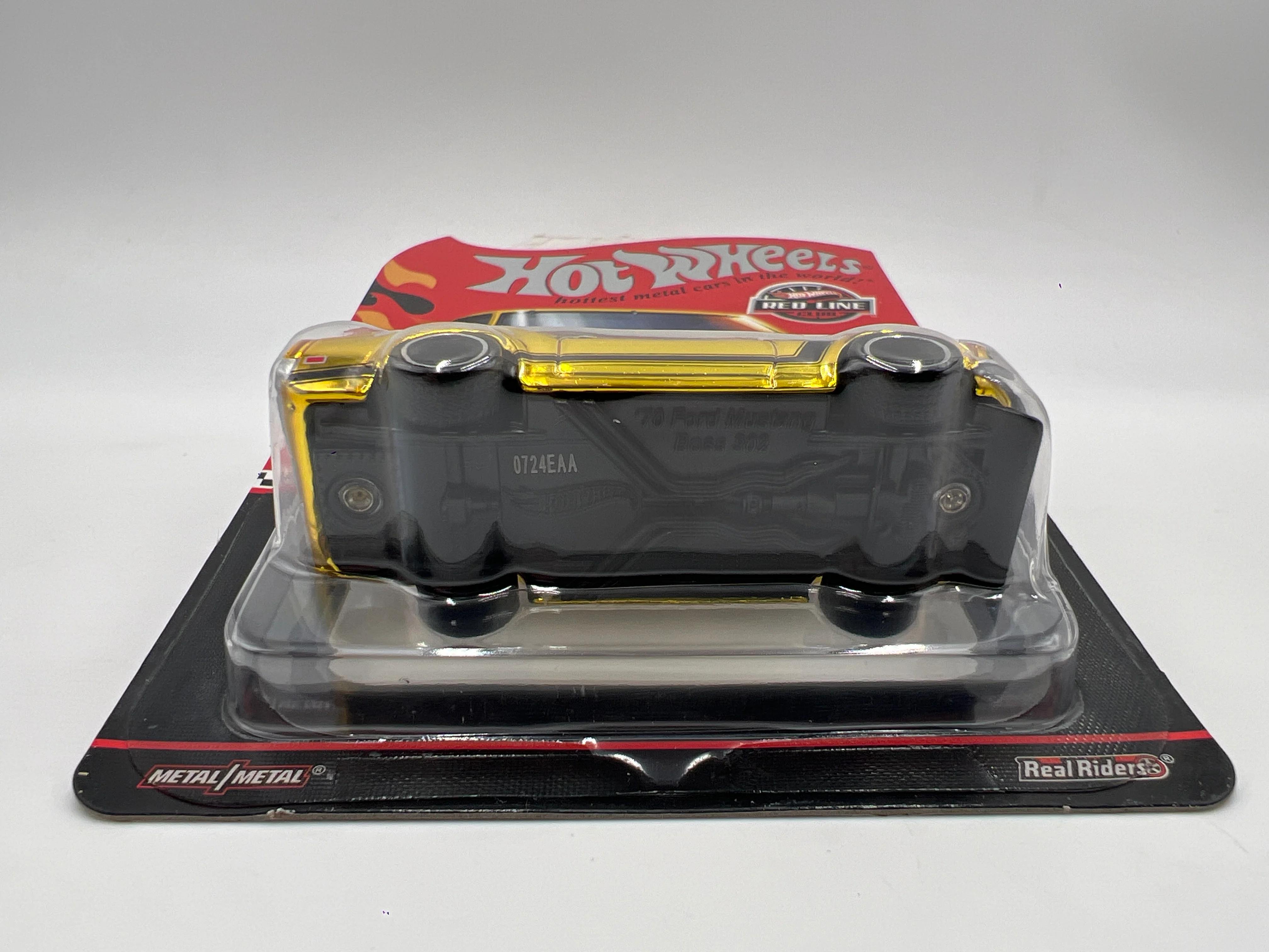 2024 Hot Wheels RLC 1970 Ford Mustang Boss 302 Gold W/Protector - Image 5