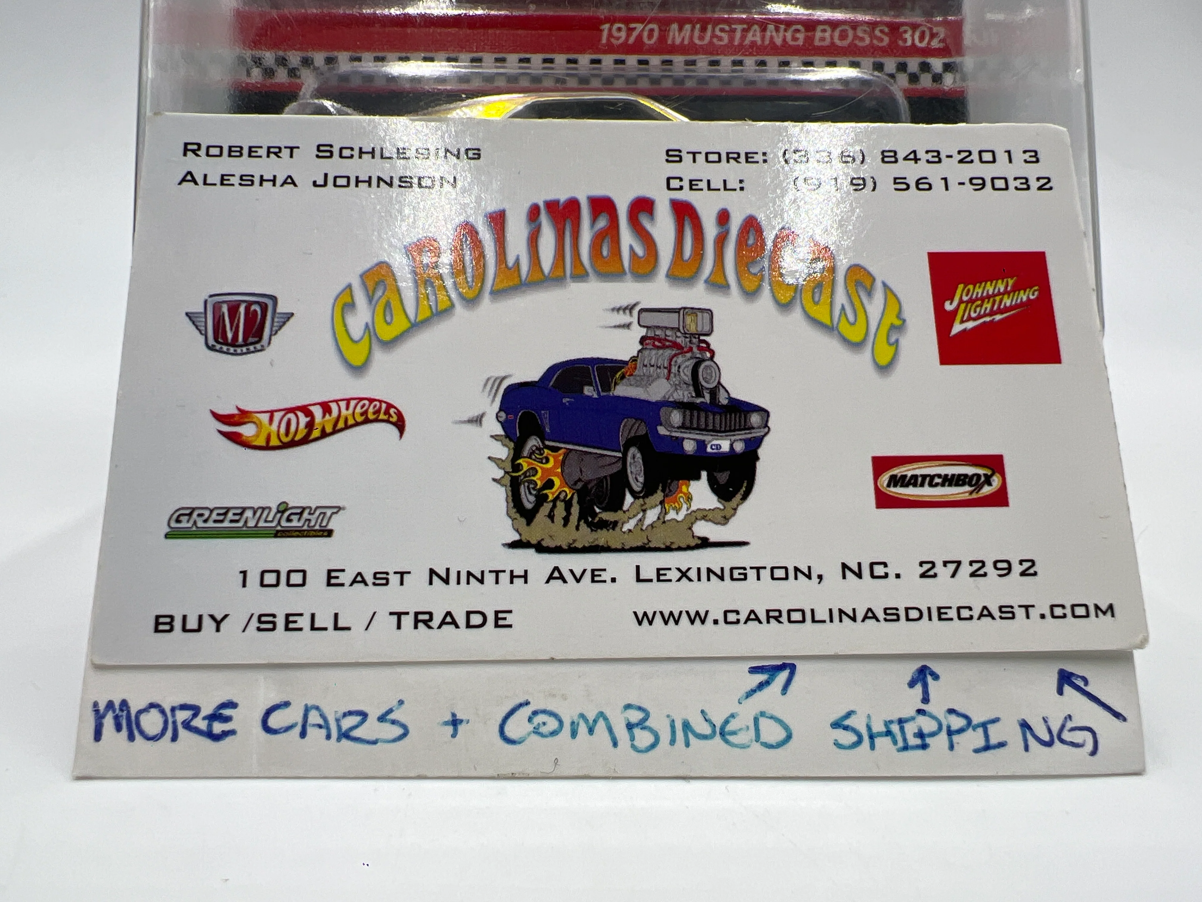 2024 Hot Wheels RLC 1970 Ford Mustang Boss 302 Gold W/Protector - Image 8