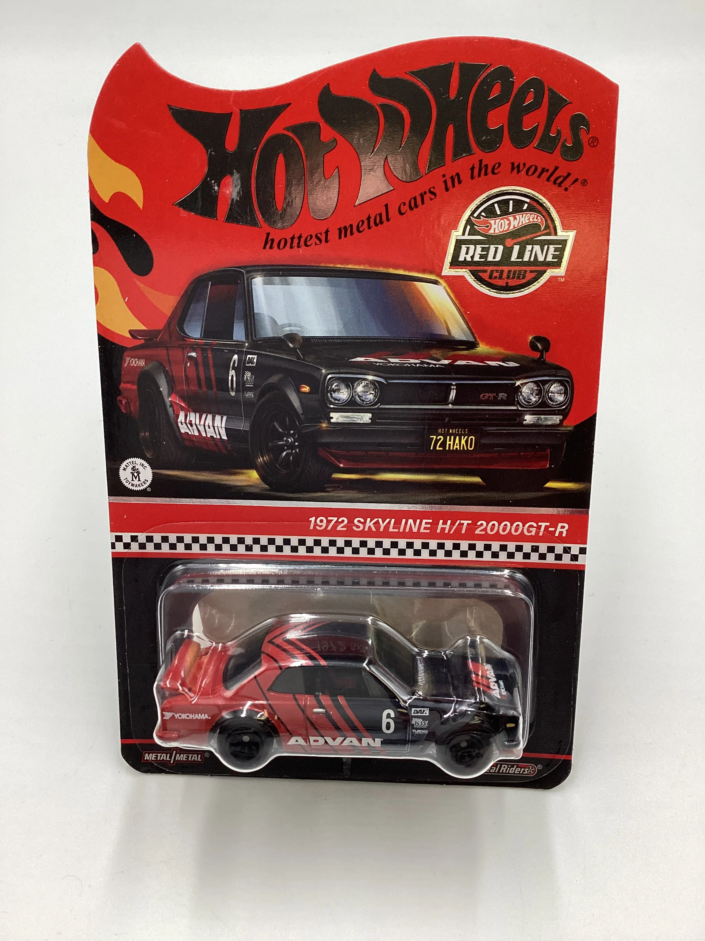 2024 Hot Wheels RLC Advan 1972 Skyline H/T 2000GT-R Black/Red - Image 2