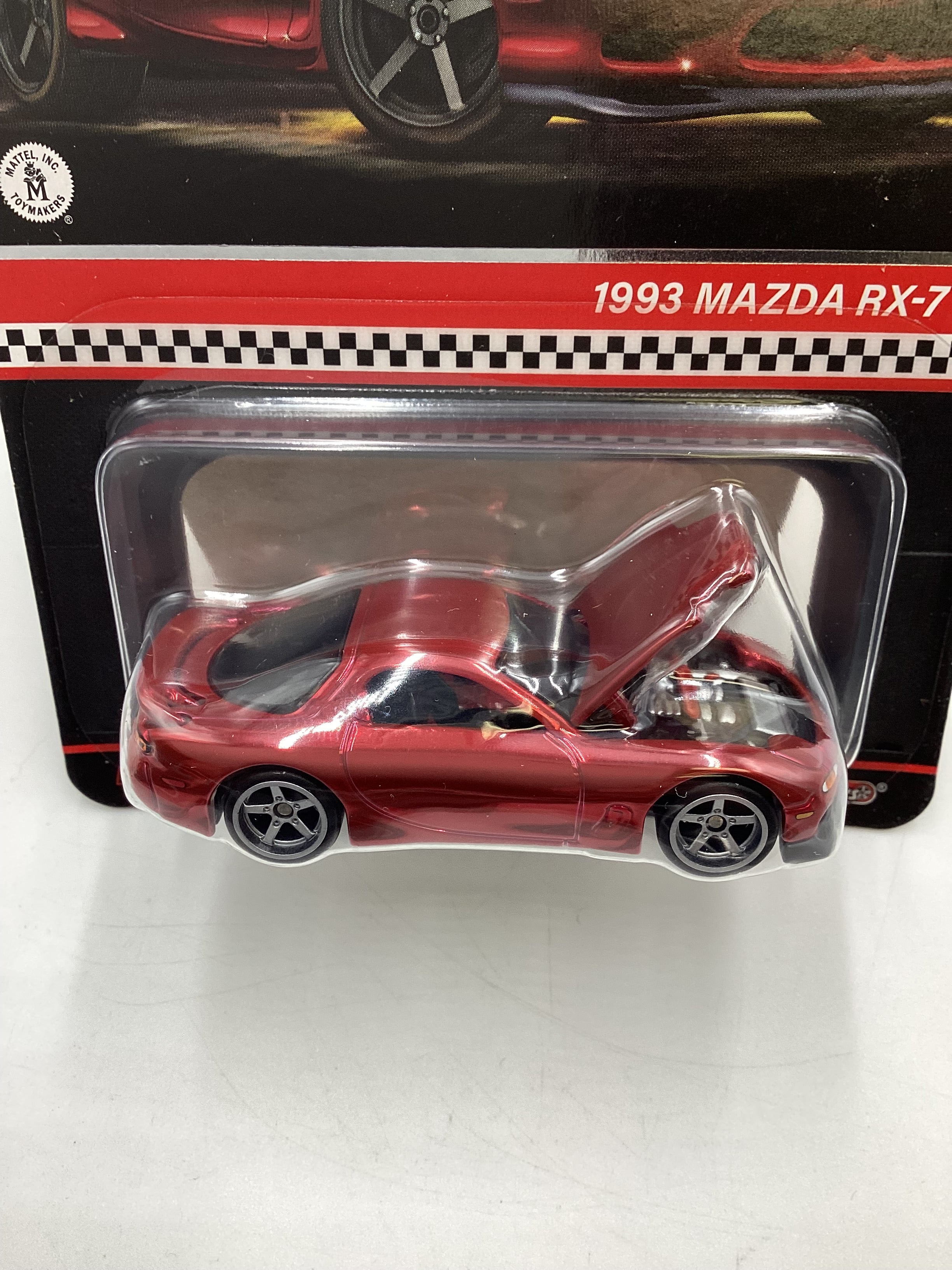 2024 Hot Wheels RLC 1993 Mazda RX-7 R1 Red with protector - Image 3