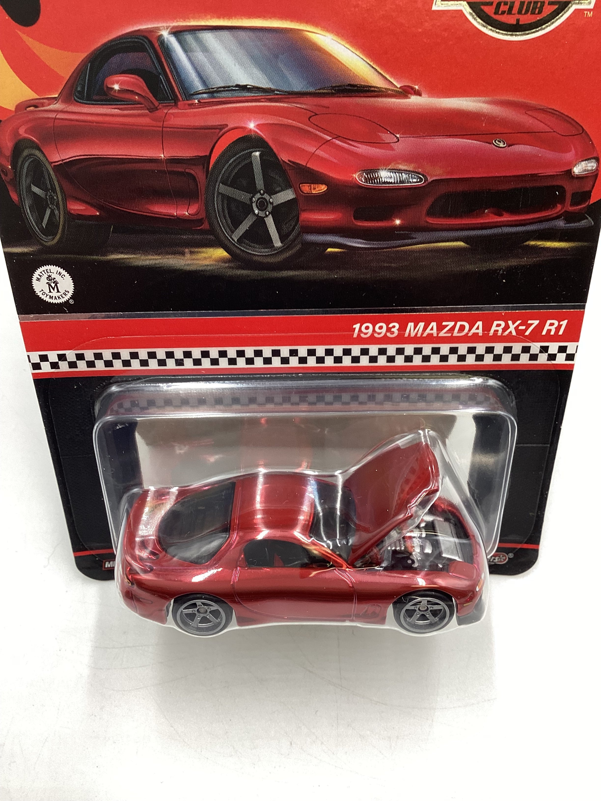 2024 Hot Wheels RLC 1993 Mazda RX-7 R1 Red with protector - Image 5