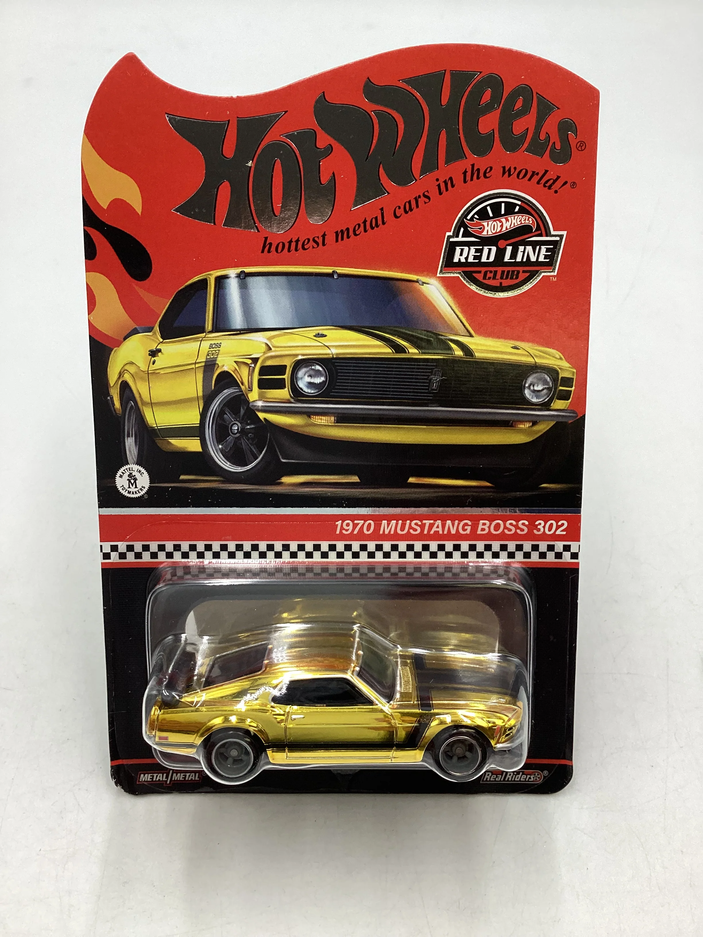 2024 Hot wheels RLC Gold 1970 Ford Mustang Boss 302 with protector - Image 3