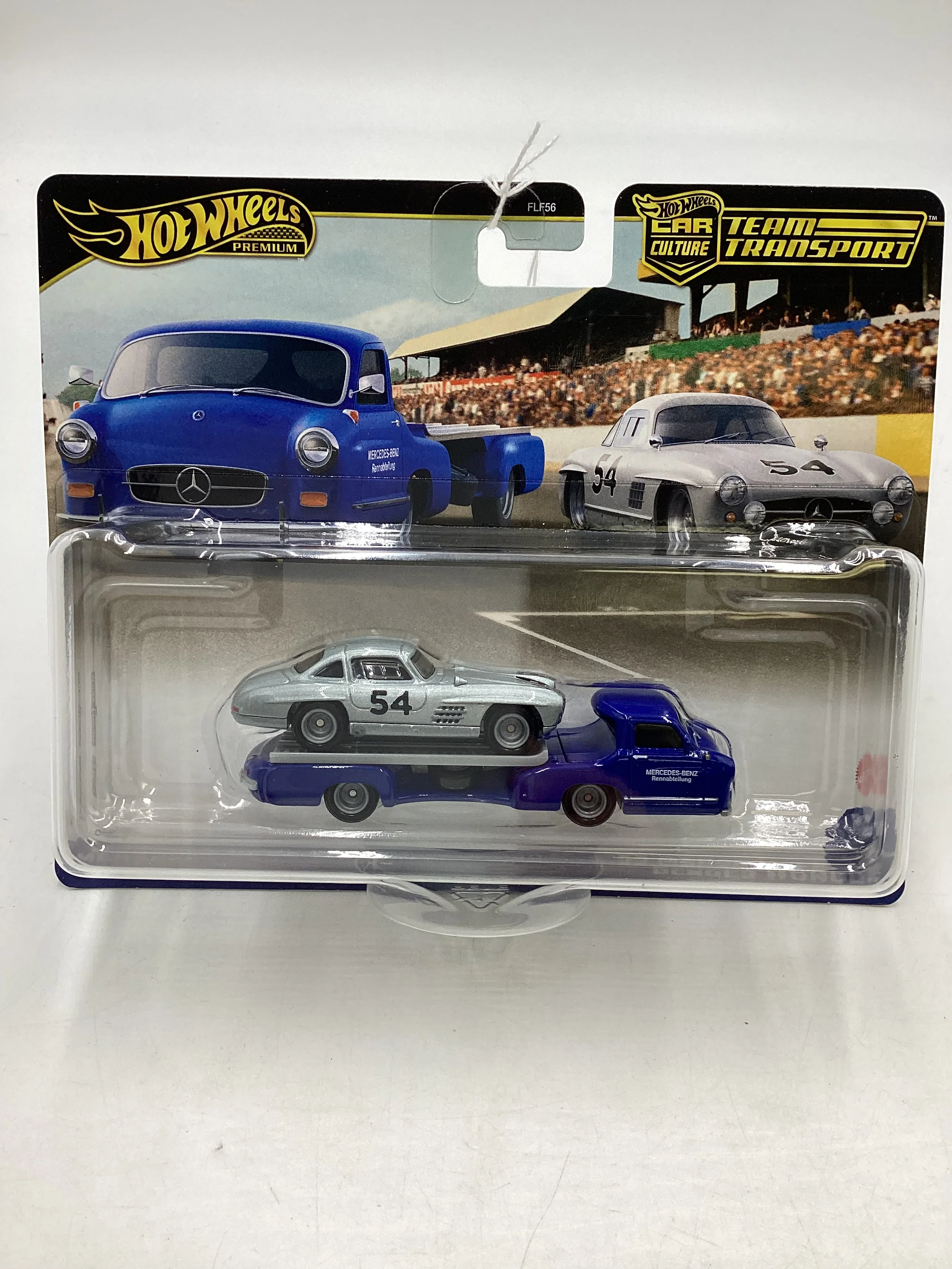 2024 Hot Wheels Team transport #70 Mercedes-Benz 300 SL & 55 Mercedes-Benz Blaues Wunder 281H - Image 2