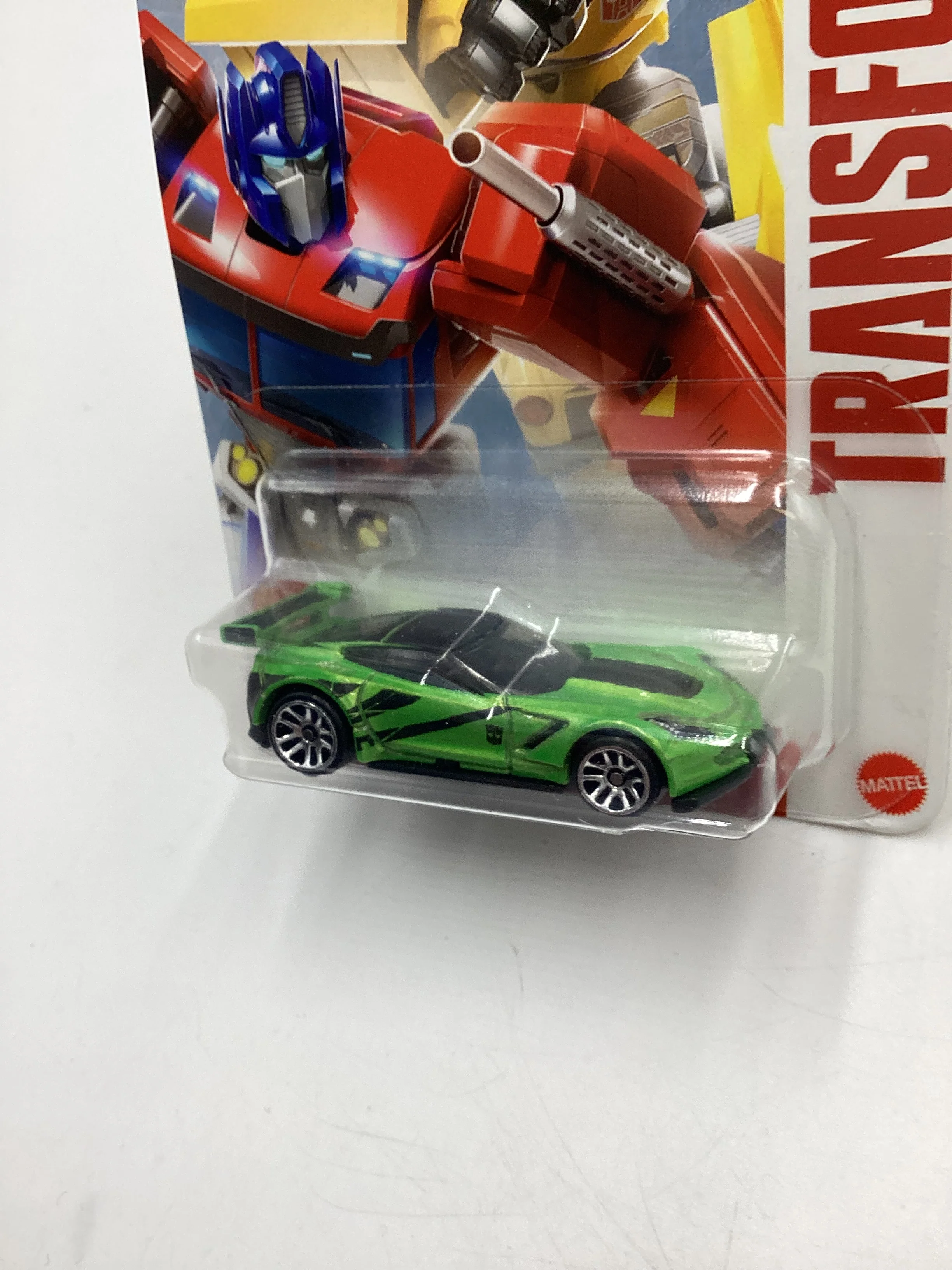 2024 Hot Wheels Transformers #2 Corvette C7.R Green Walmart Exclusive 158H - Image 4