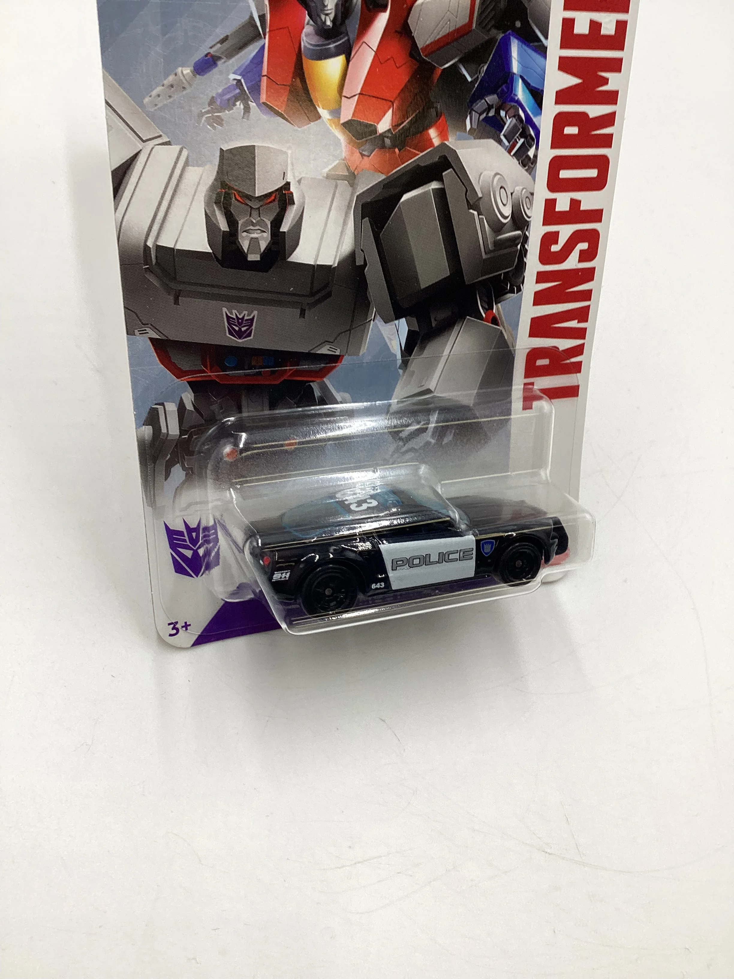 2024 Hot Wheels Transformers #3 Ford Mustang GT Police Black Walmart Exclusive 160G - Image 4