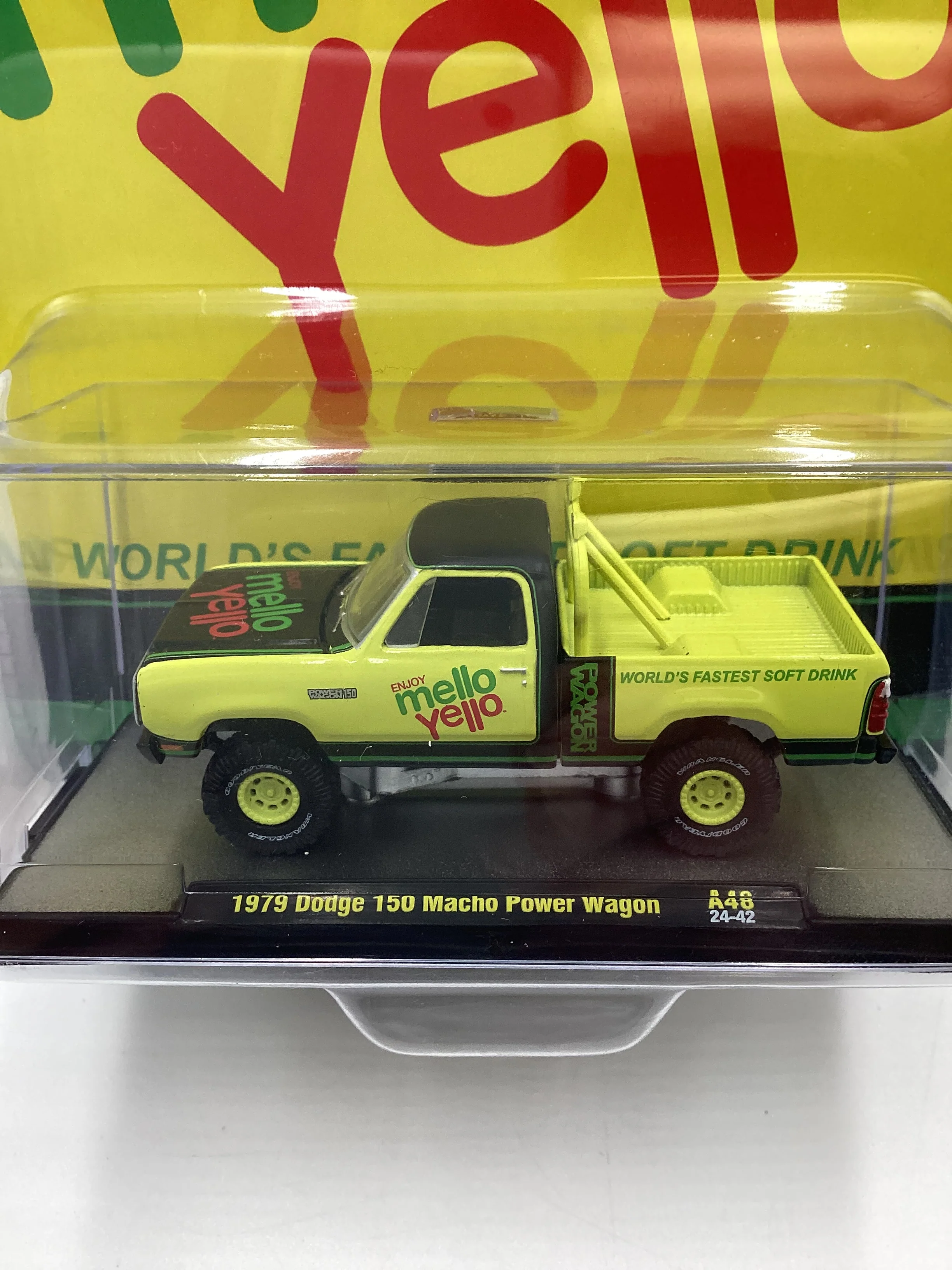 2024 M2 MACHINES Mellow Yellow 1979 Dodge 150 Macho Power Wagon Yellow A48 203G - Image 3