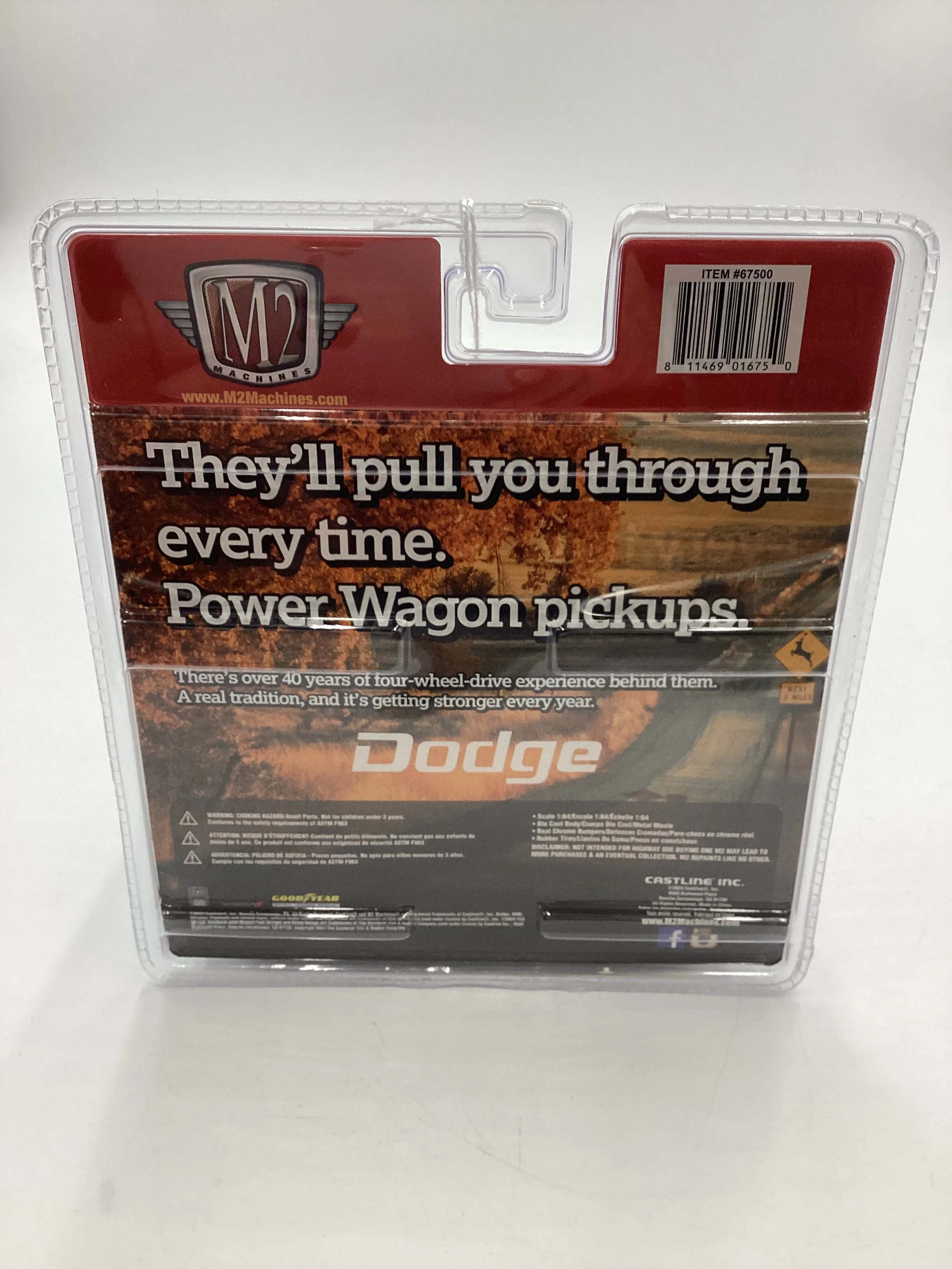 M2 Machines Diorama 1978 Dodge Power Wagon 150 Lil Red Express Custom Red R08 198E - Image 7