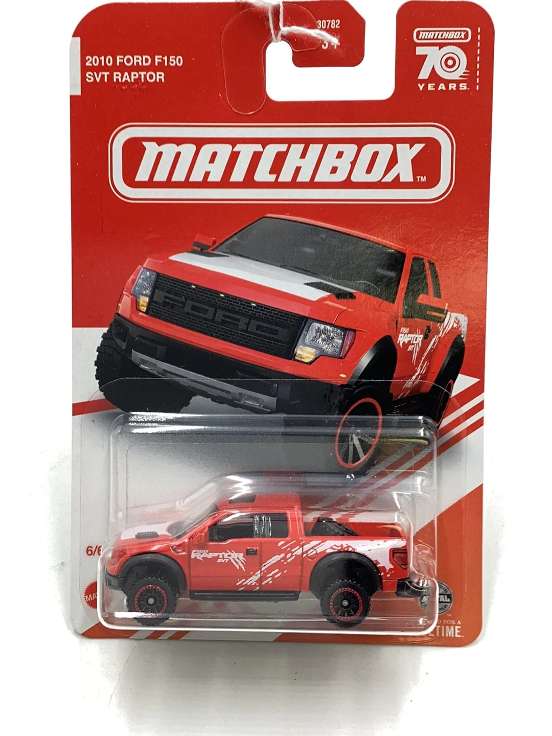 2024 Matchbox 6/6 2010 Ford F150 SVT Raptor Target Red 160N - Image 2