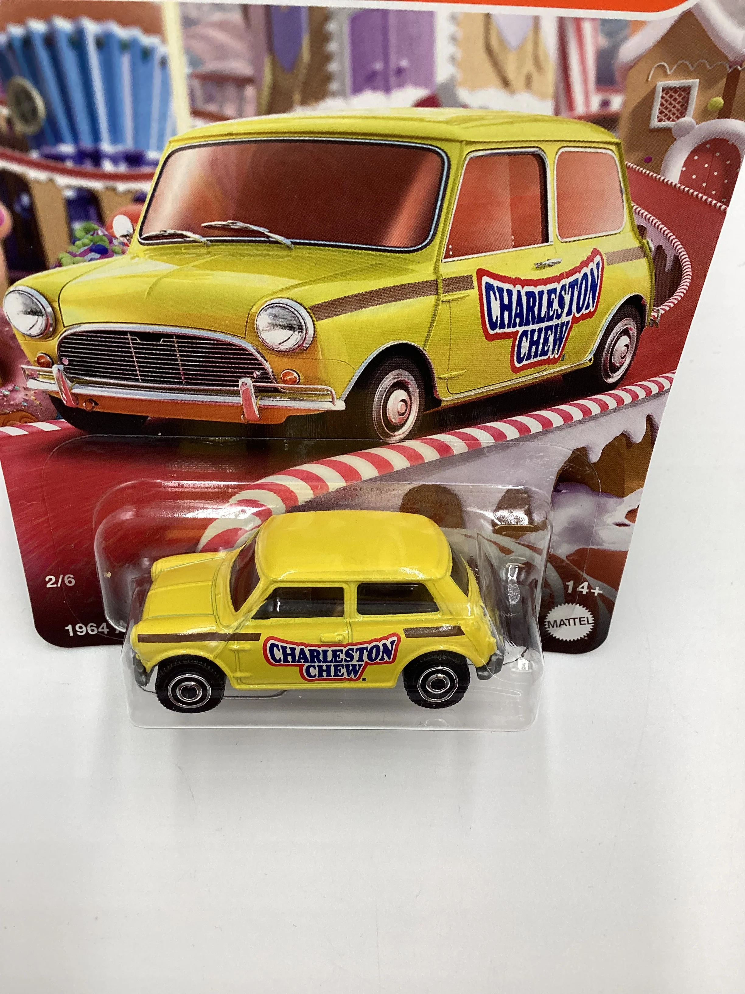 2024 Matchbox Candy Series Charleston Chew#2 1964 Austin Mini Cooper Yellow 164G - Image 6