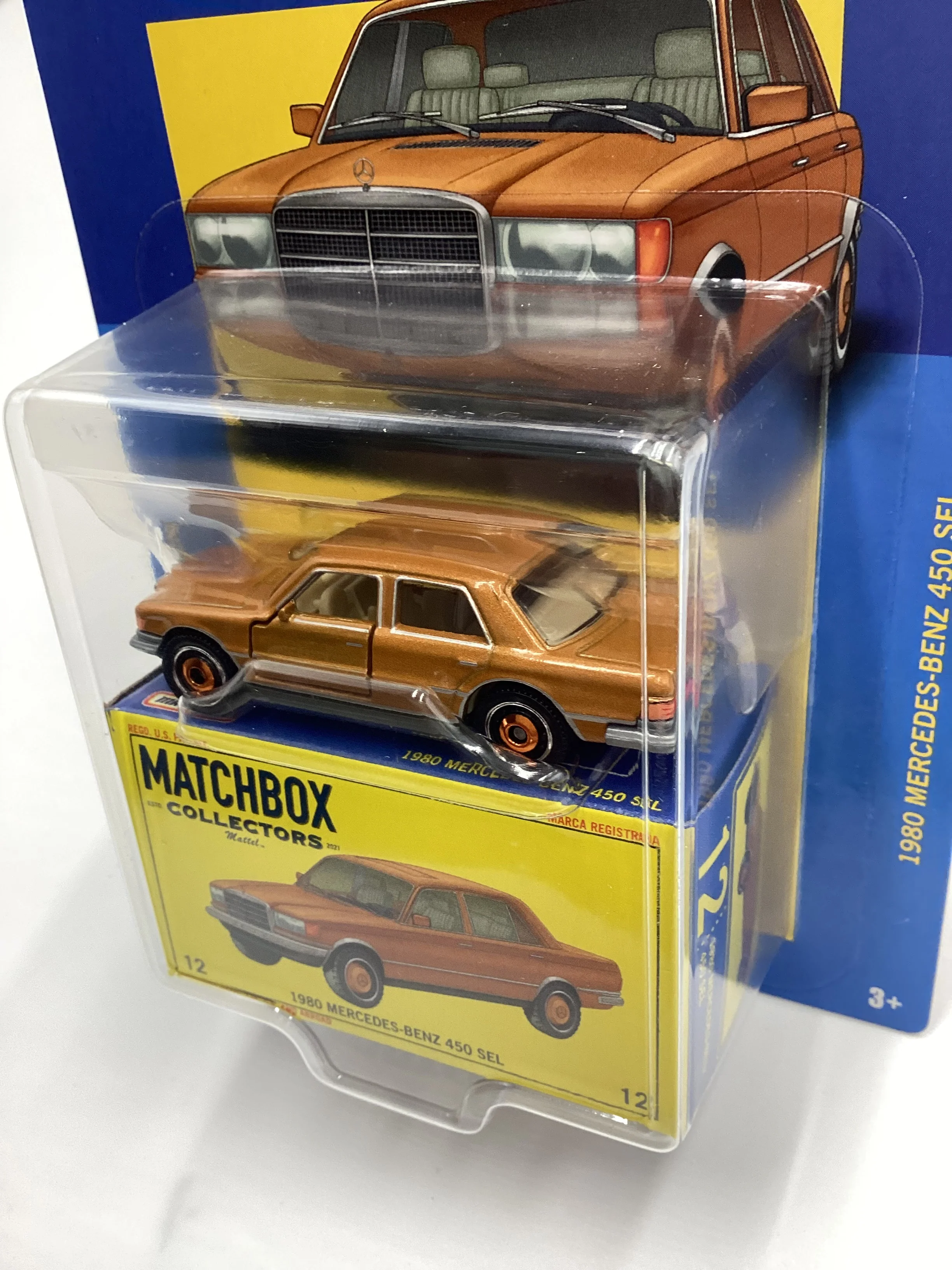 2024 Matchbox Collectors #12 1980 Mercedes-Benz 450 SEL Gold 170E - Image 4