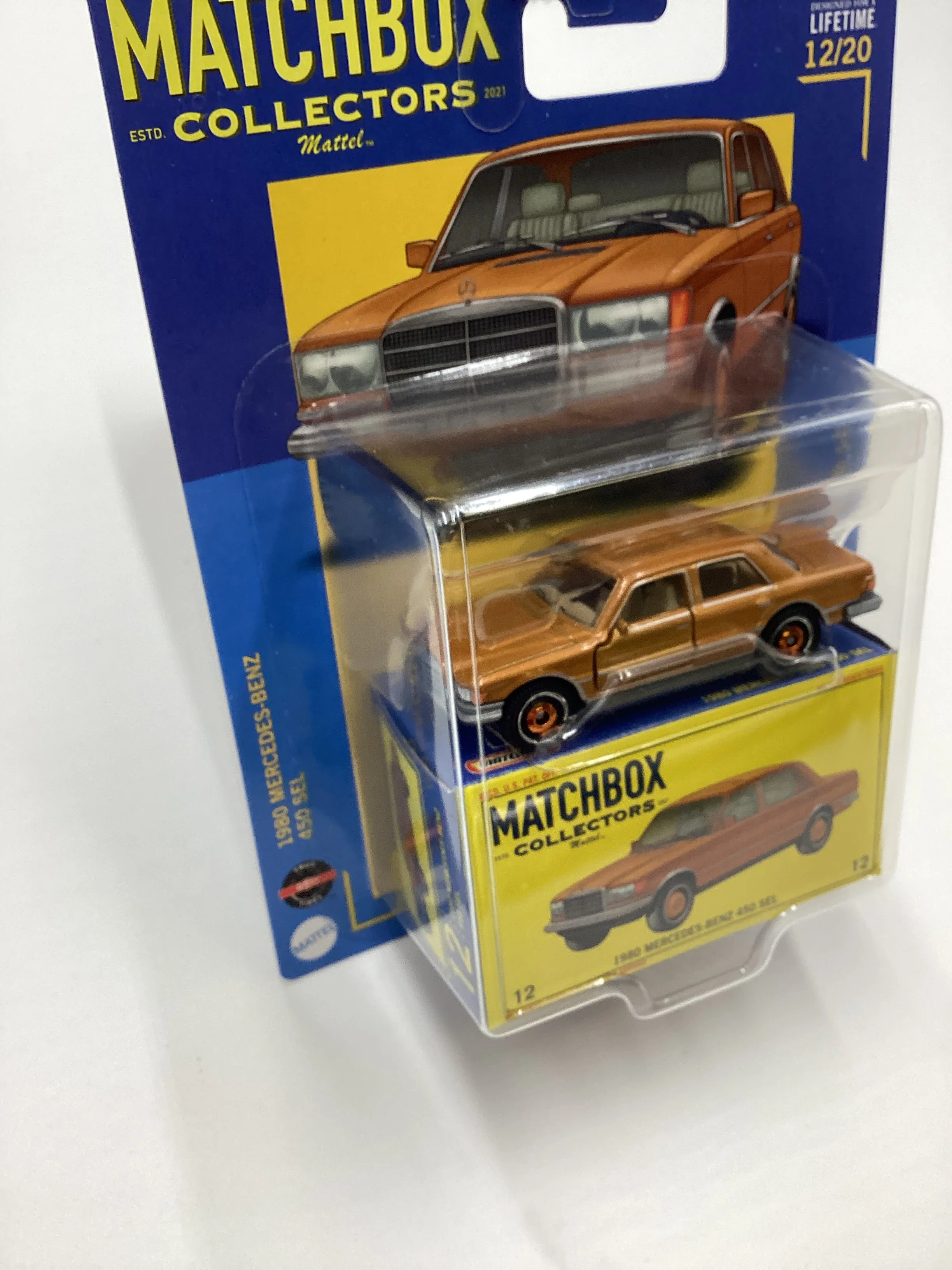 2024 Matchbox Collectors #12 1980 Mercedes-Benz 450 SEL Gold 170E - Image 5
