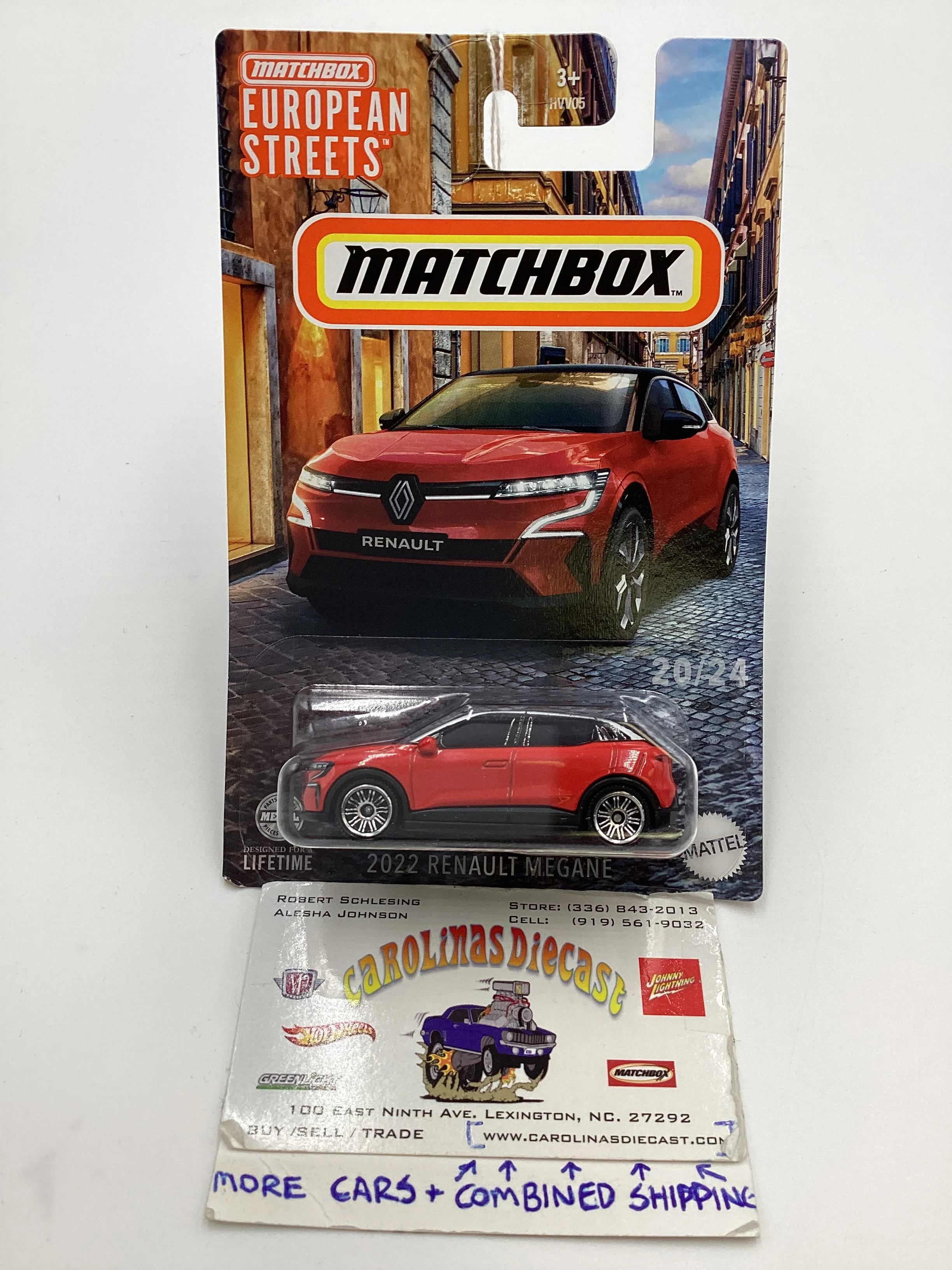 2024 Matchbox European Streets #20 2022 Renault Megane Red 160G
