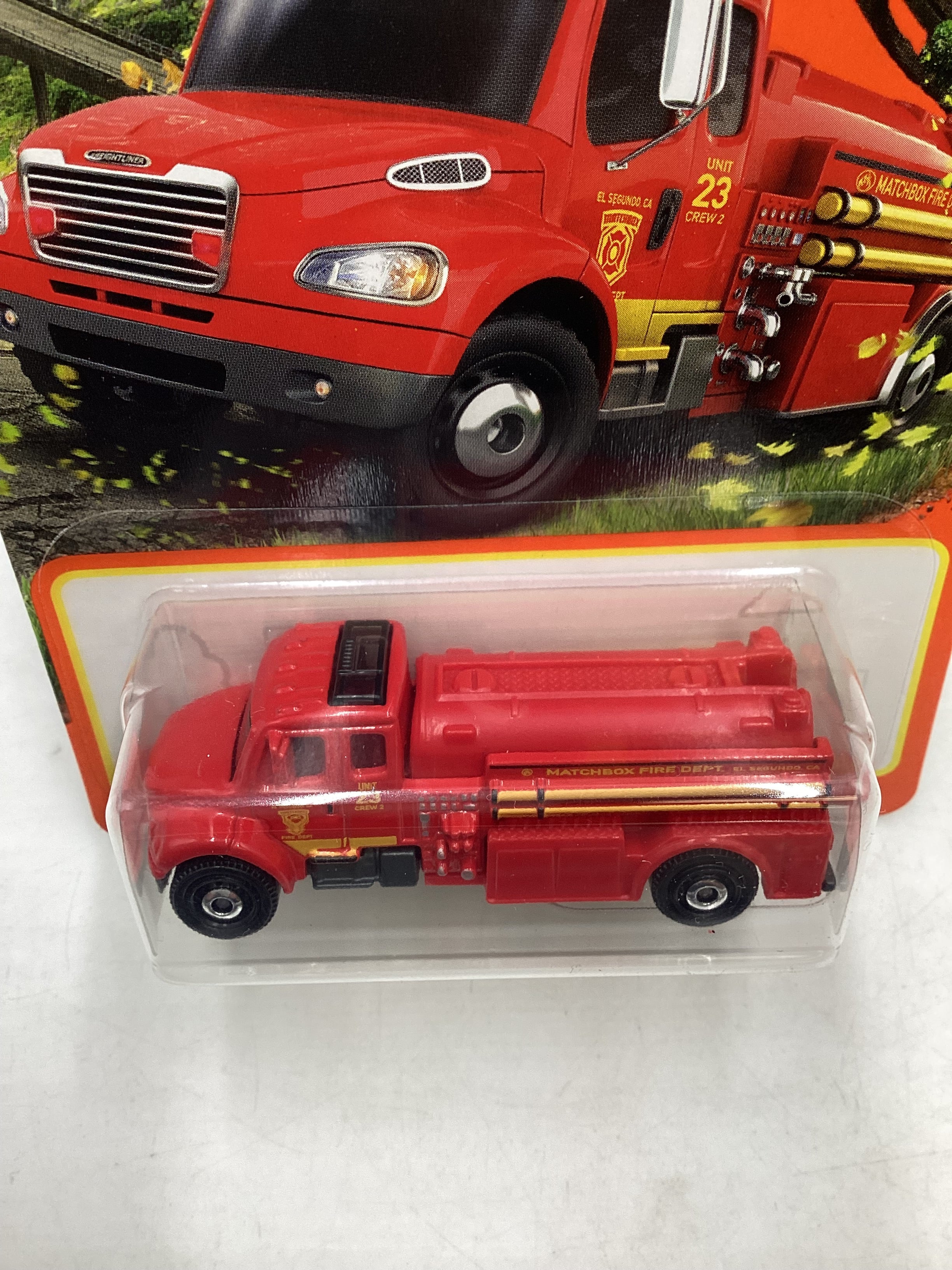 2024 Matchbox G Case #76 Freightliner M2 106 Fire Truck Red 211B - Image 6