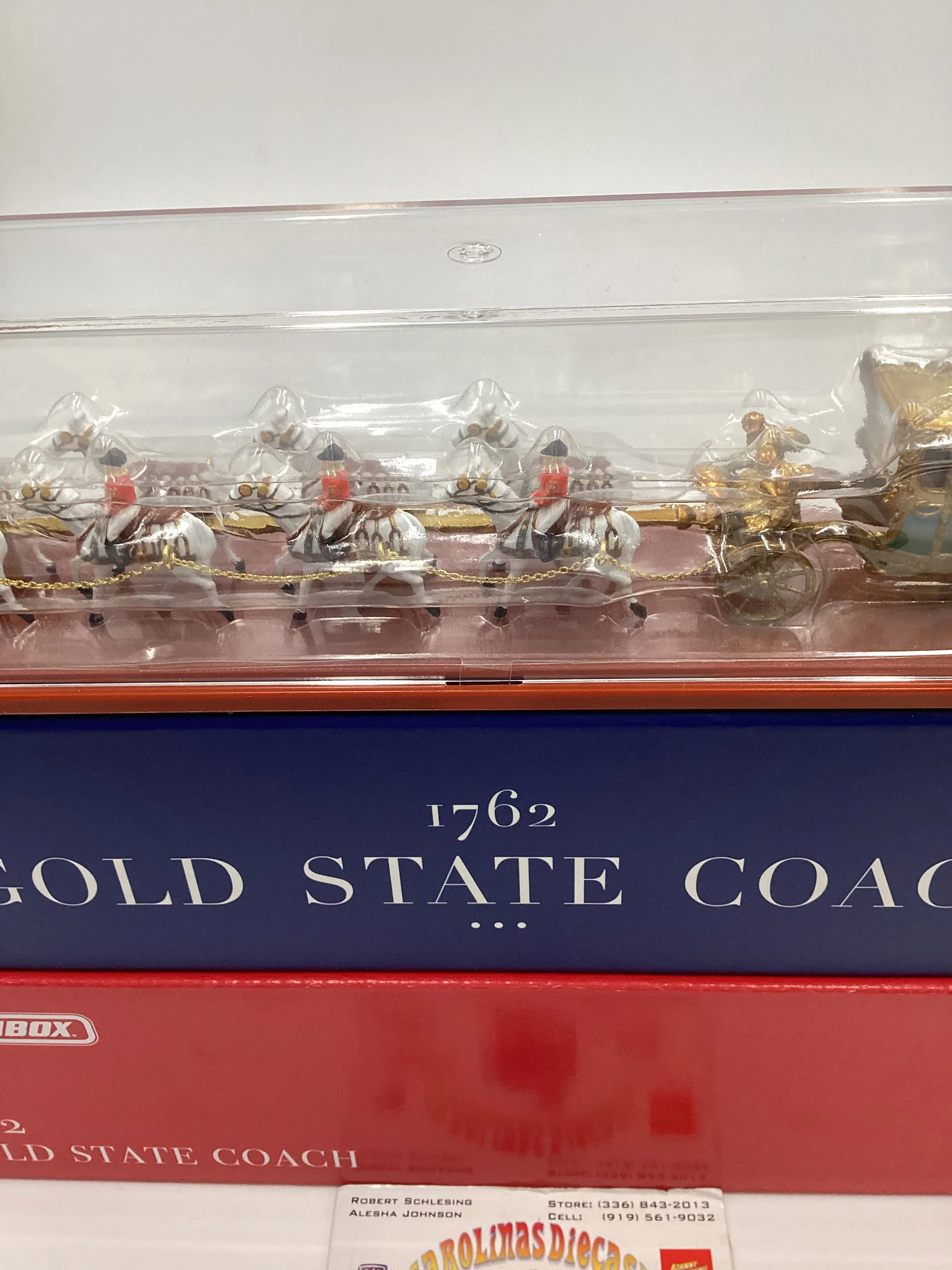 2024 Matchbox Mattel Creations 1762 Gold State Coach King Charles III Coronation 6th May 2023 - Image 4