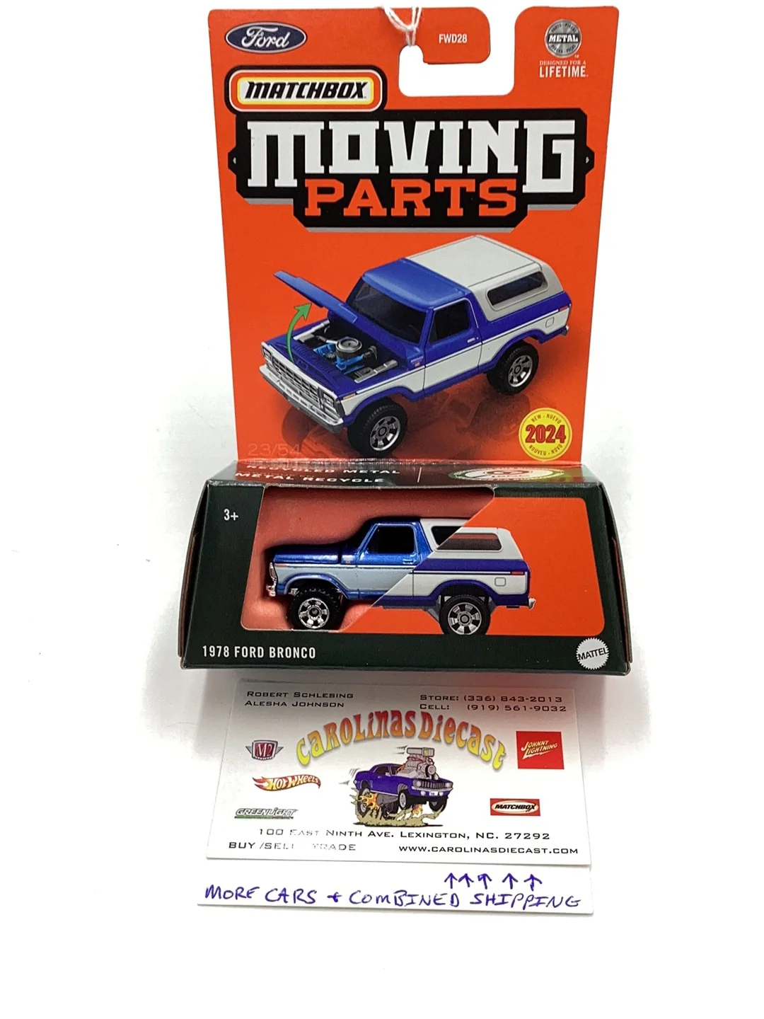 2024 Matchbox Moving Parts 1978 Ford Bronco 168D