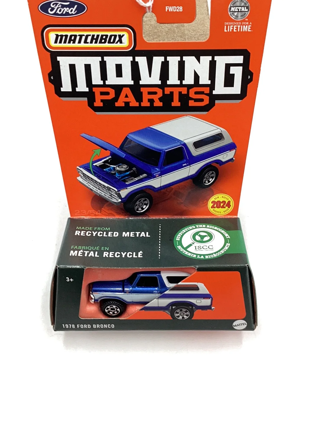 2024 Matchbox Moving Parts 1978 Ford Bronco 168D - Image 6