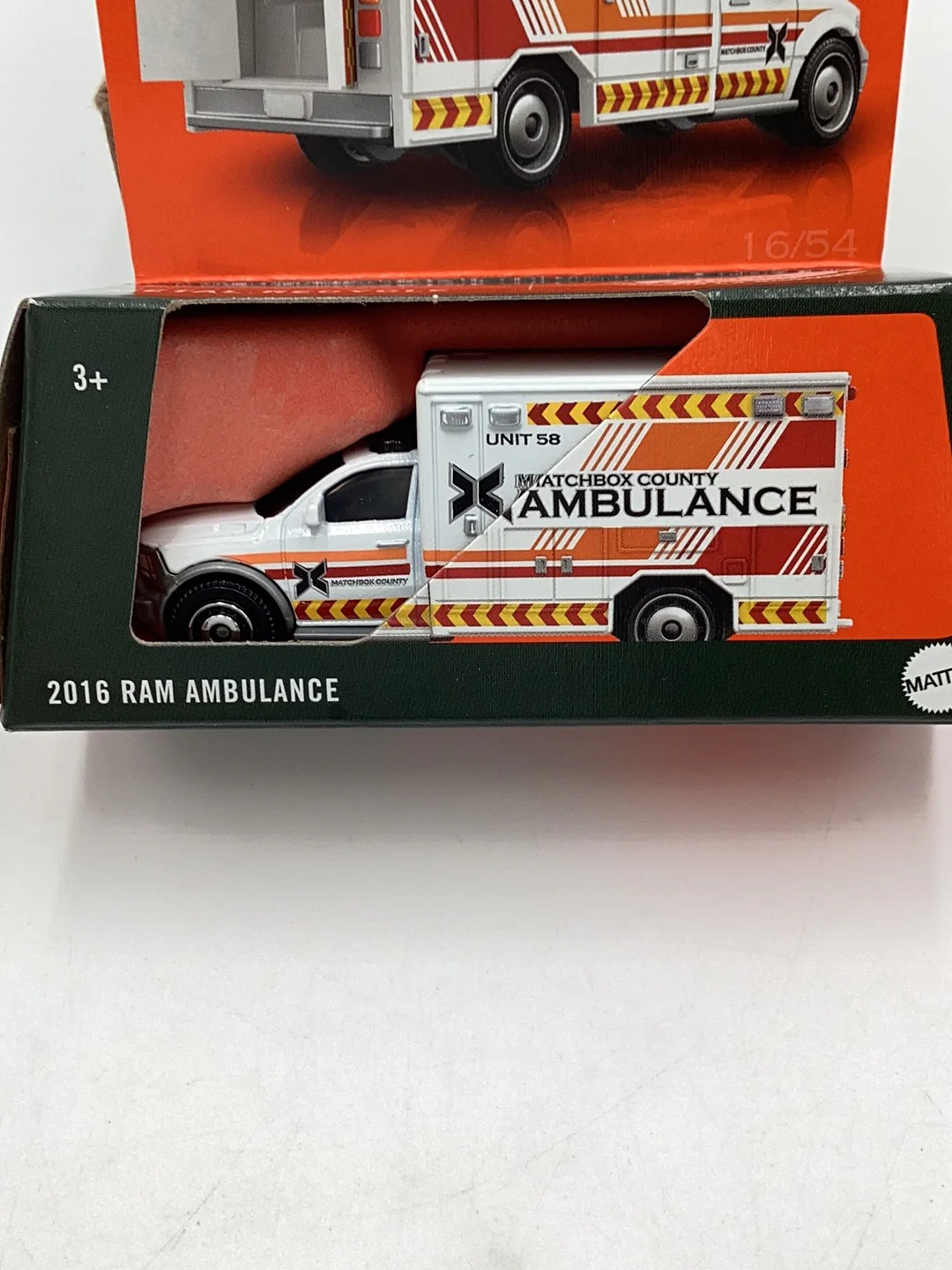 2024 Matchbox Moving Parts 2016 Ram Ambulance 168M - Image 3