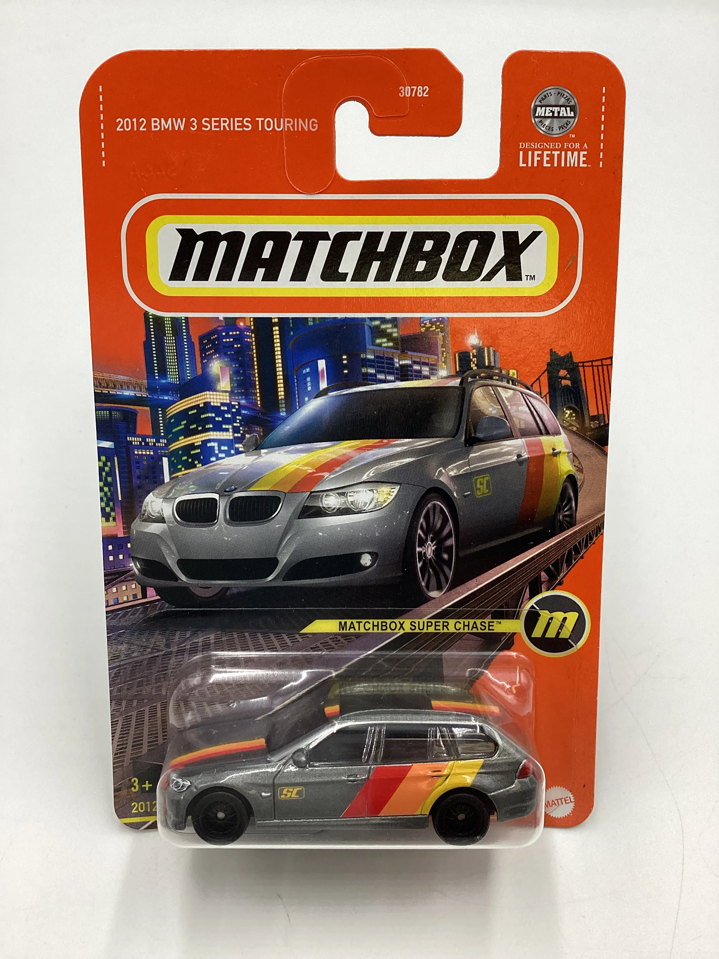 2024 Matchbox Super Chase 2012 BMW 3 Series Touring Gray - Image 2