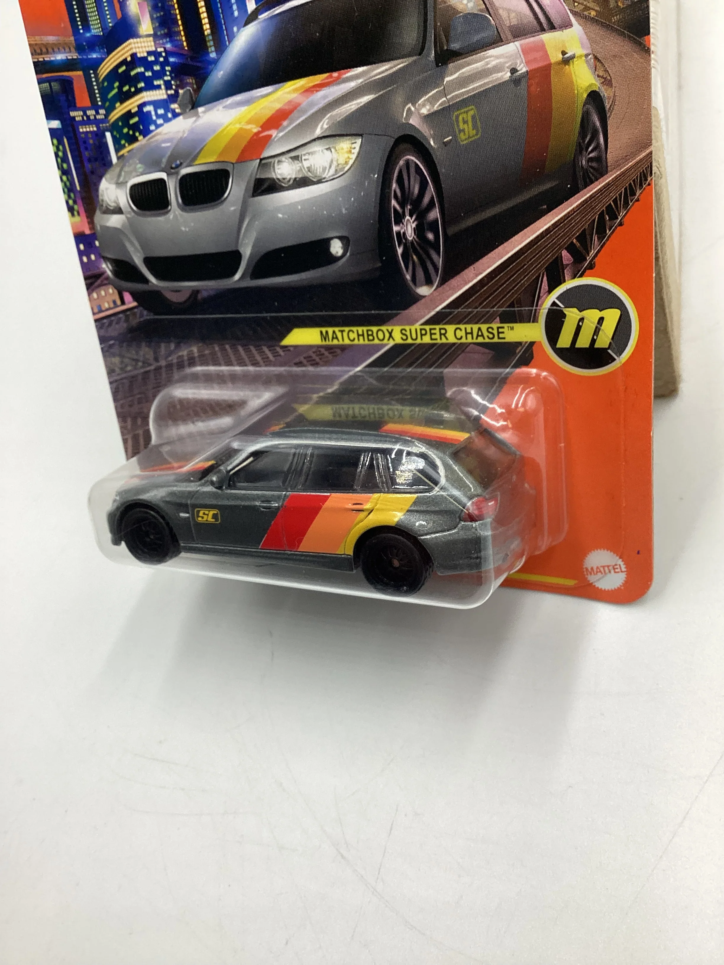 2024 Matchbox Super Chase 2012 BMW 3 Series Touring Gray - Image 4