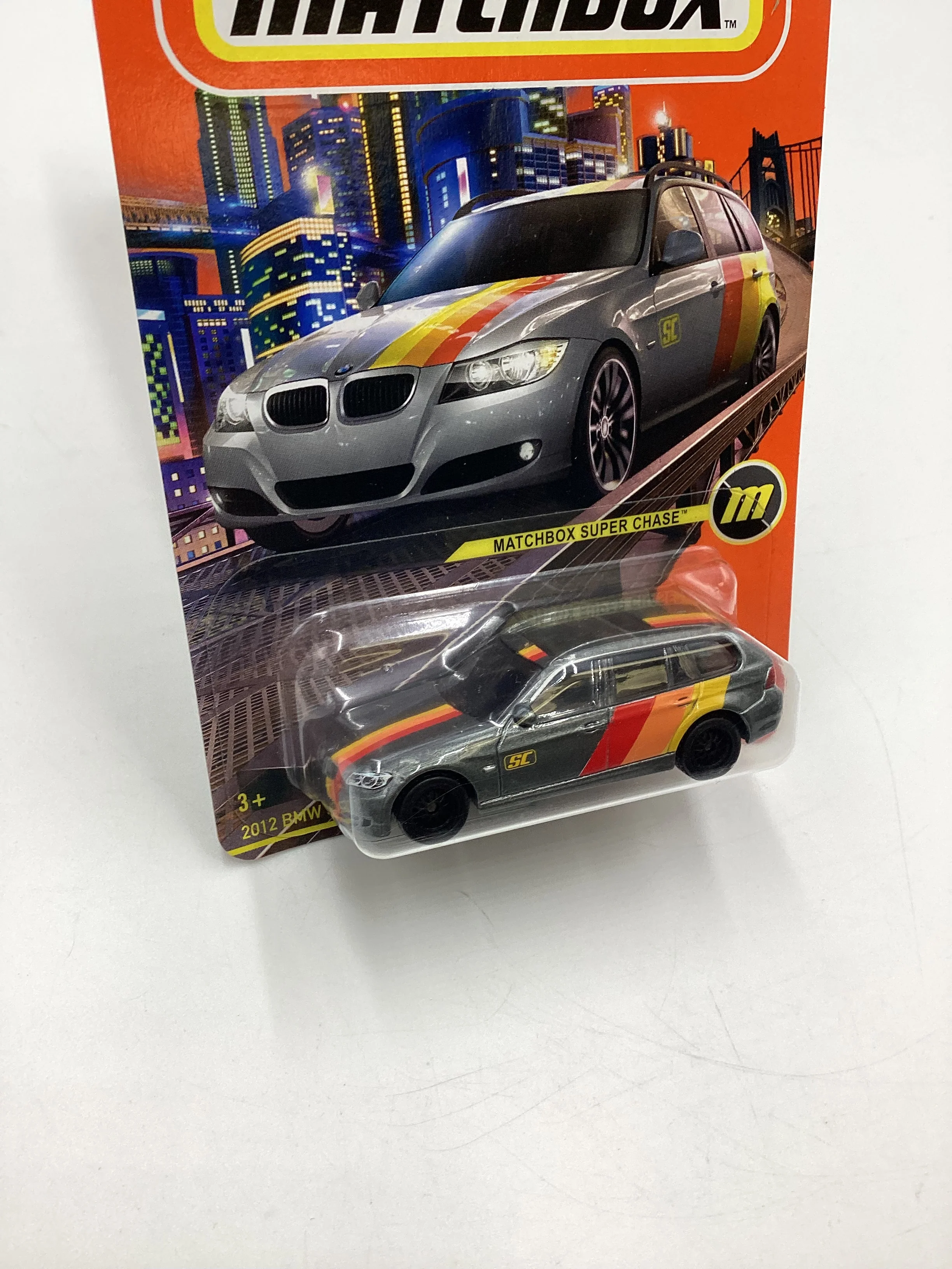2024 Matchbox Super Chase 2012 BMW 3 Series Touring Gray - Image 5