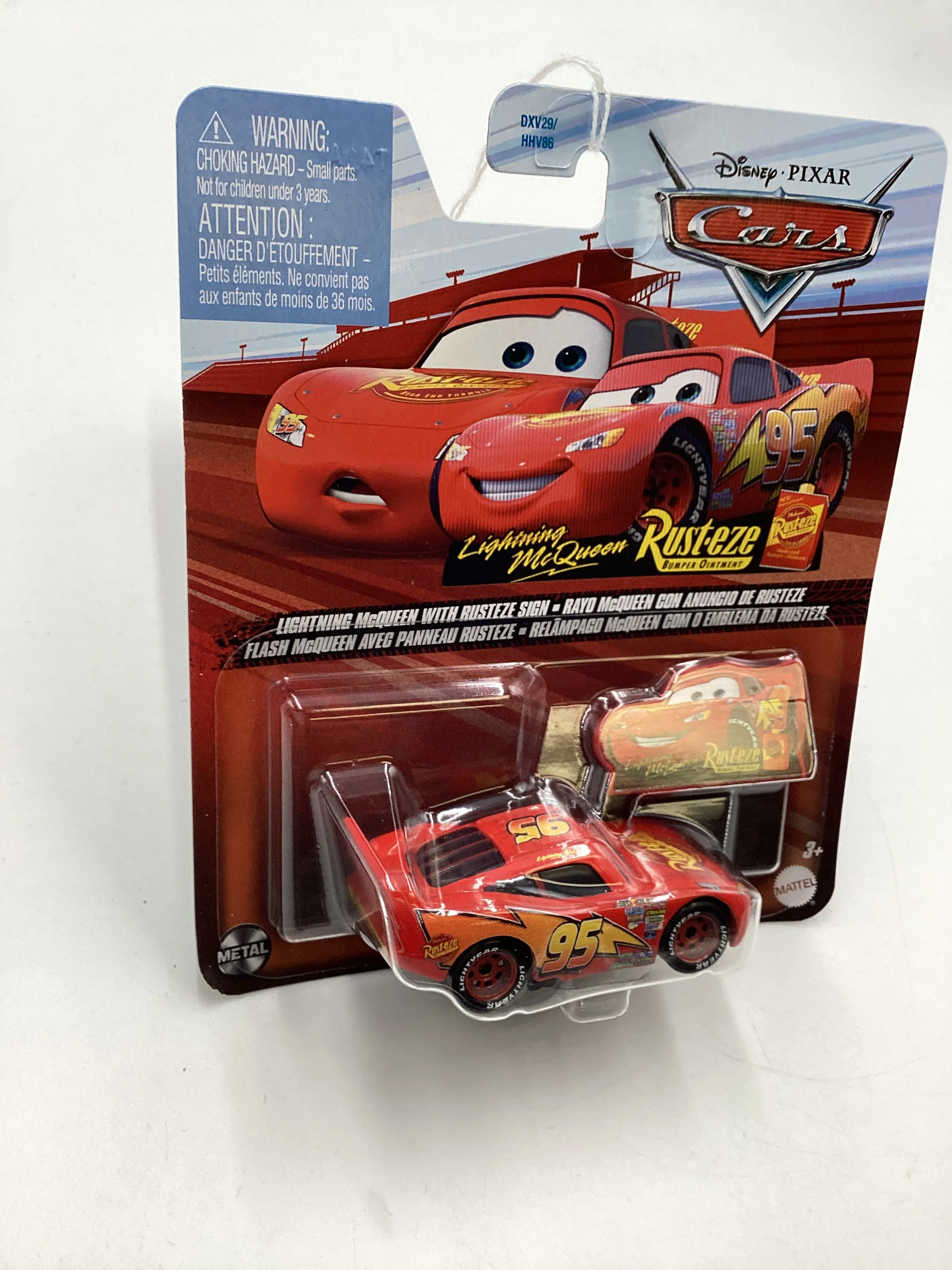 2024 Pixar Cars Lightning McQueen with Rusteze sign 137H - Image 5