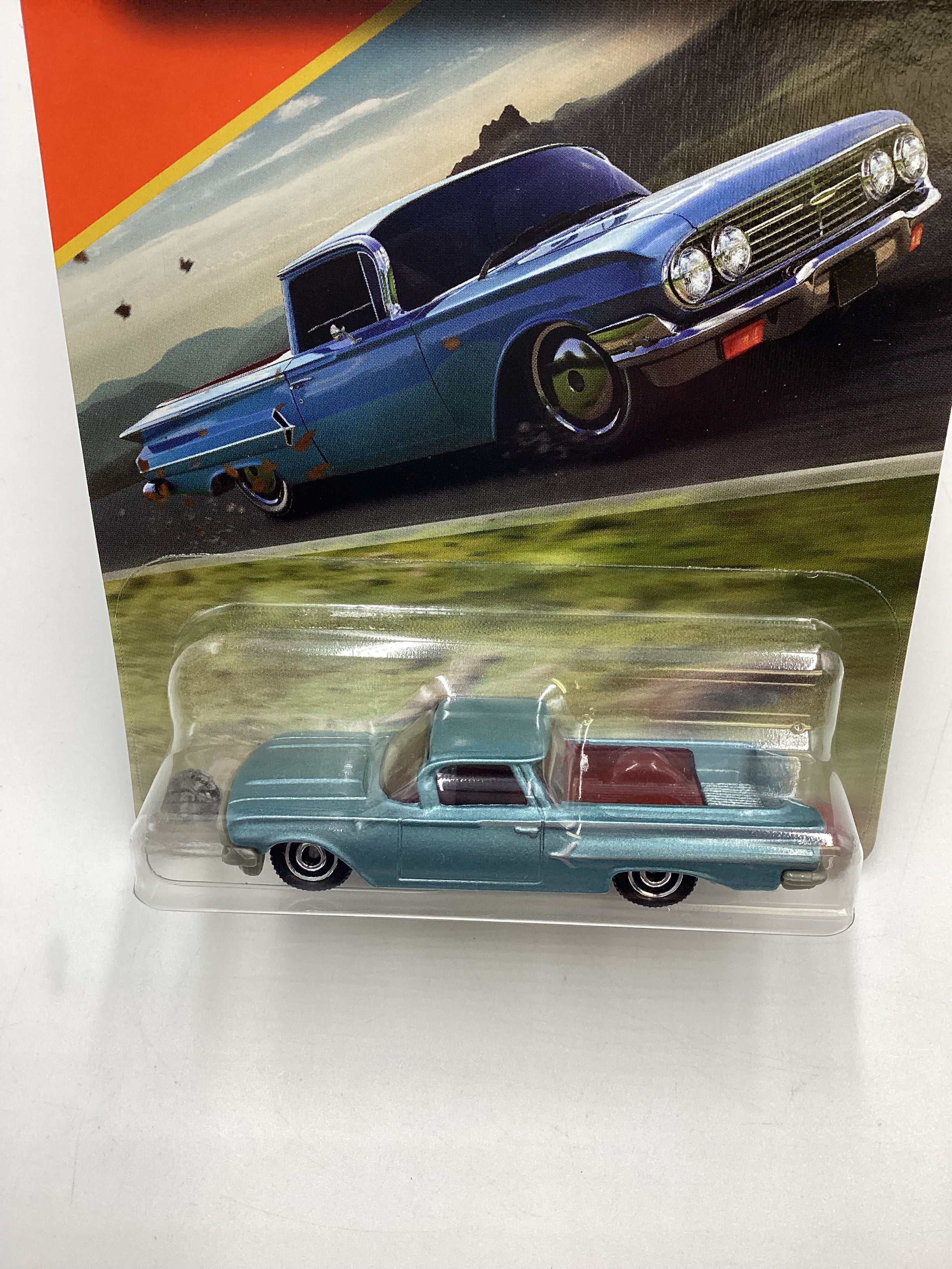 2025 Matchbox #2 1960 Chevy El Camino Light Blue 207H - Image 6