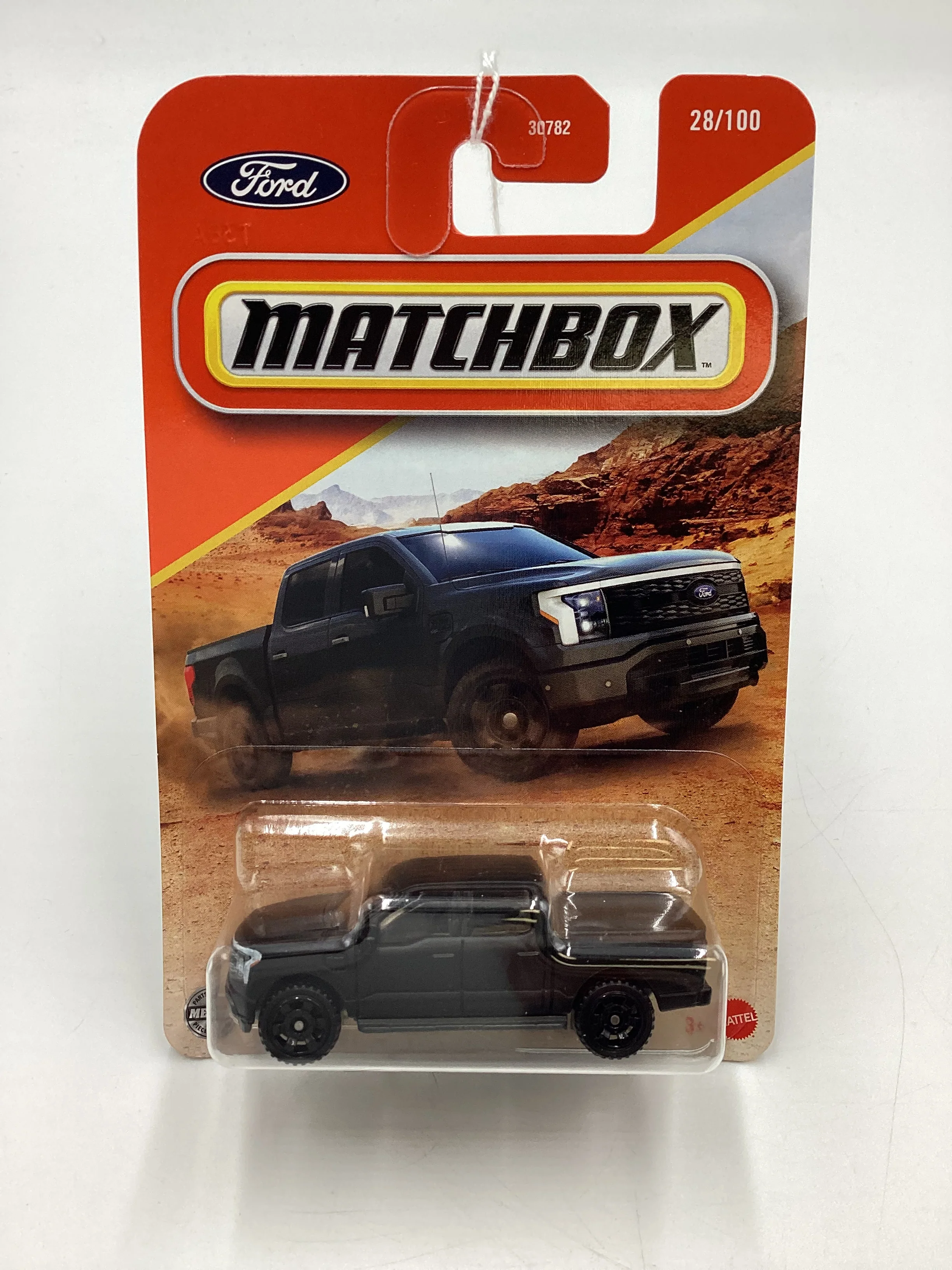 2025 Matchbox #28 2022 Ford F-150 Lightning Matte Black 213D - Image 2