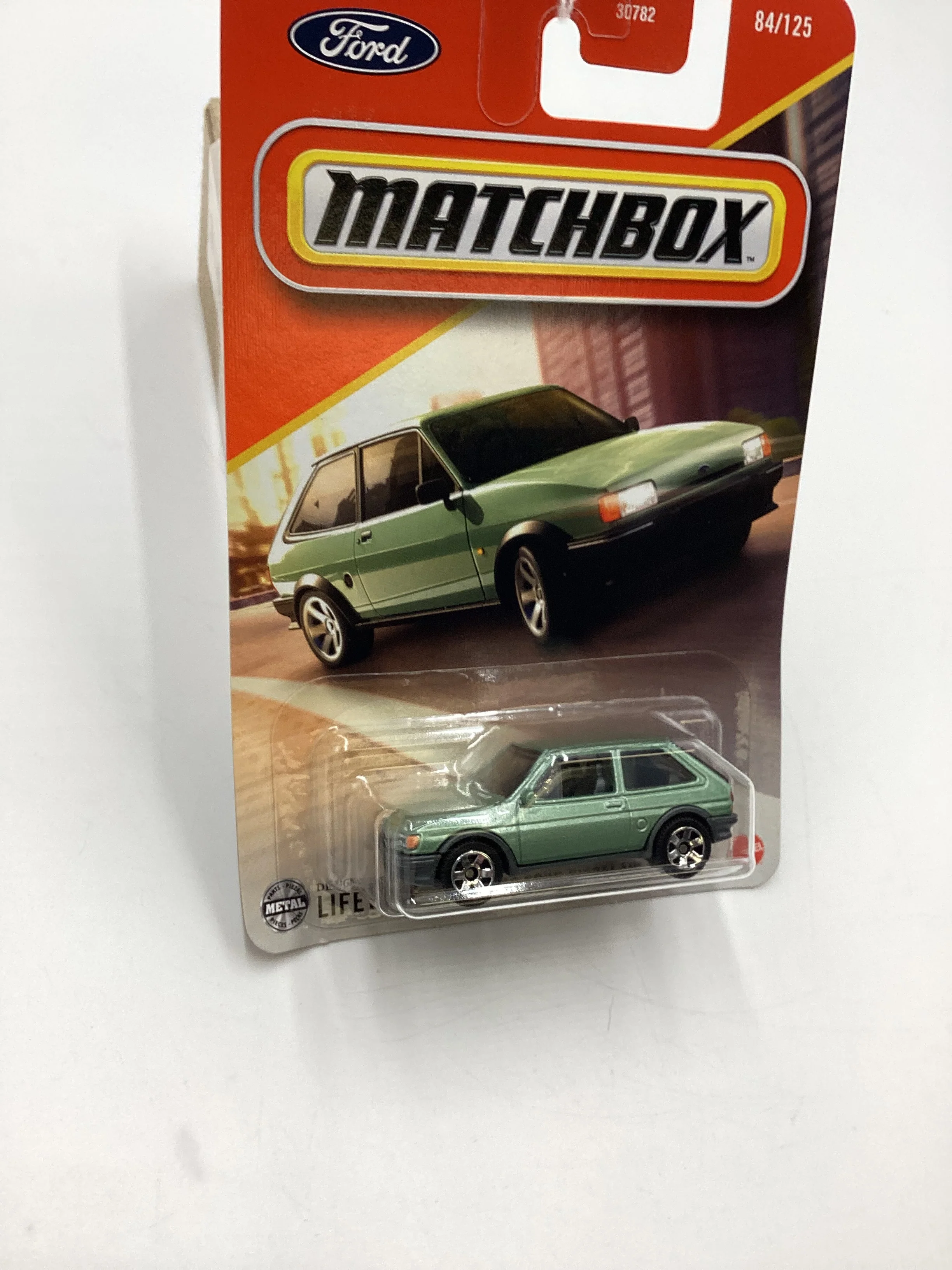 2025 Matchbox #84 1983 Ford Fiesta MK 2 Green 213F - Image 4