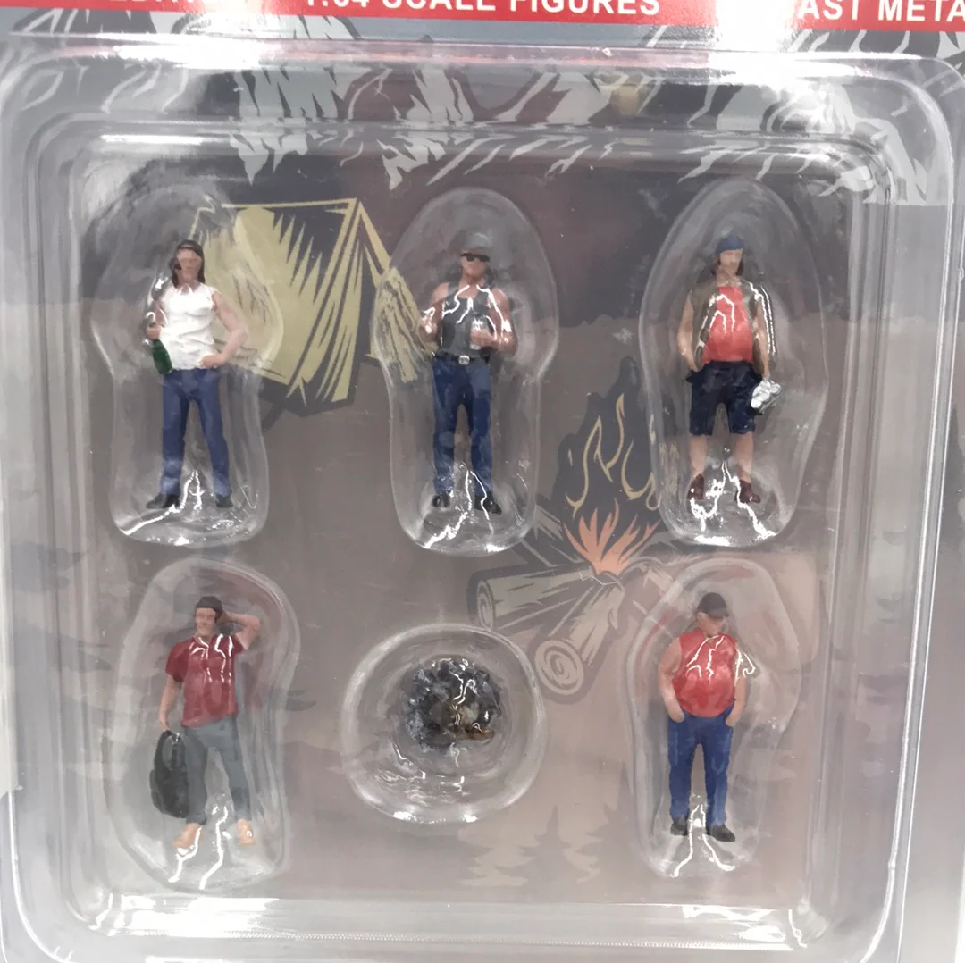 American Diorama MiJo exclusive 1:64 scale figures Campers diecast metal 175G - Image 4