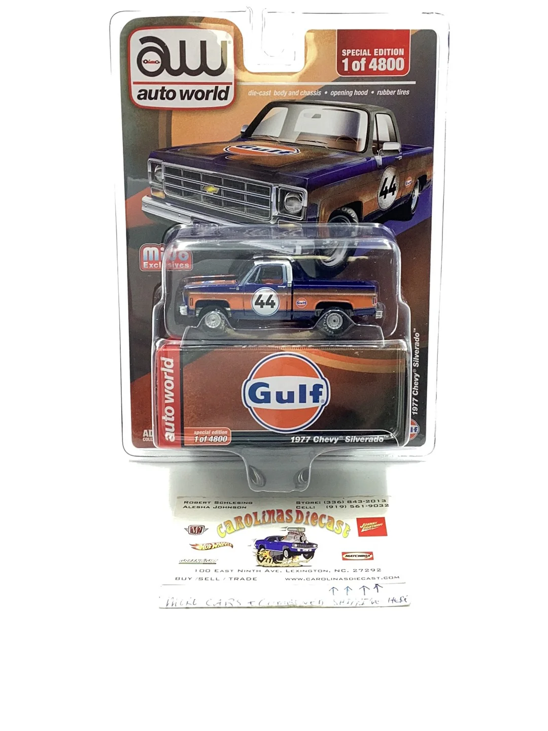 Auto world mijo exclusive 1977 Chevy Silverado Gulf 1 of 4800 186C