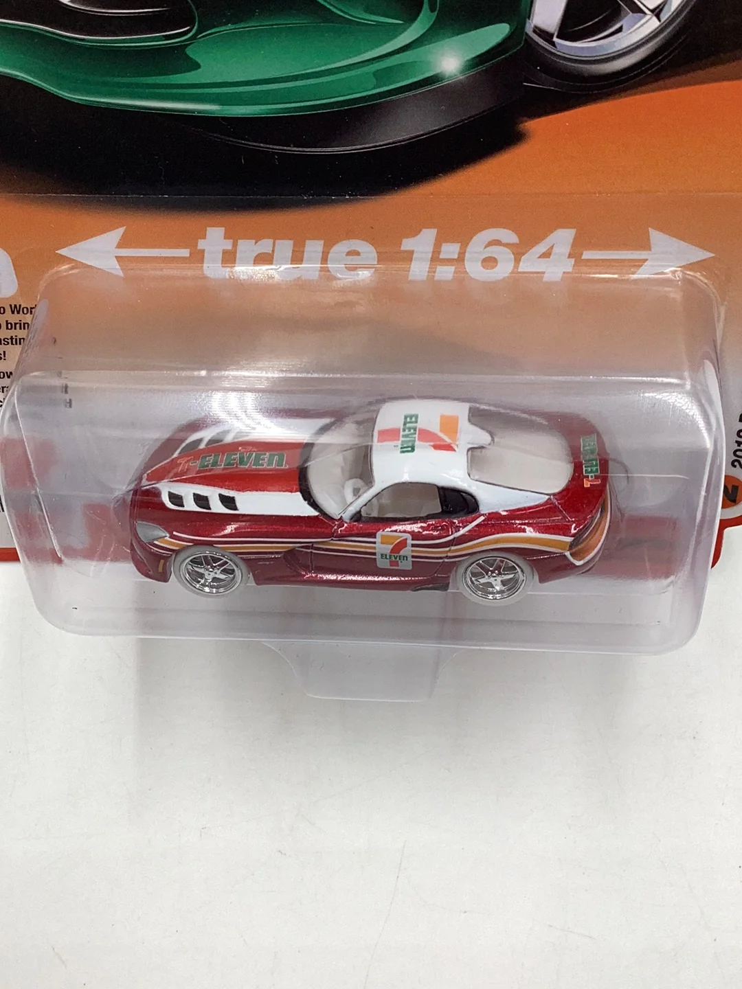 Auto world 7-Eleven 7-11 2012 Dodge Viper ultra red chase - Image 6