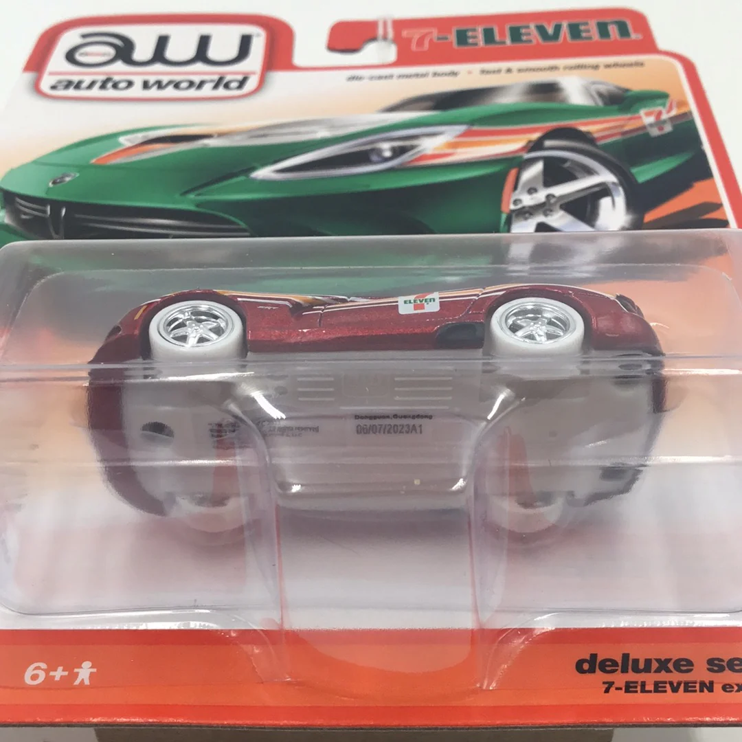Auto world 7-Eleven 7-11 2012 Dodge Viper ultra red chase - Image 8
