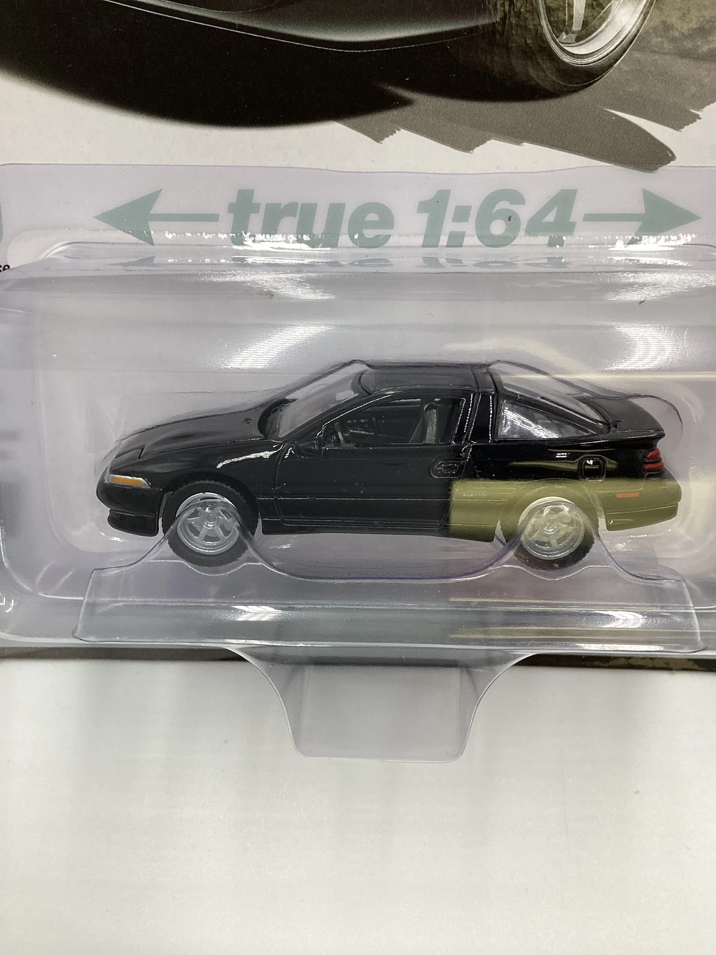 Auto World Import Legends Release 1 Version B 1990 Mitsubishi Eclipse GSX Black - Image 3