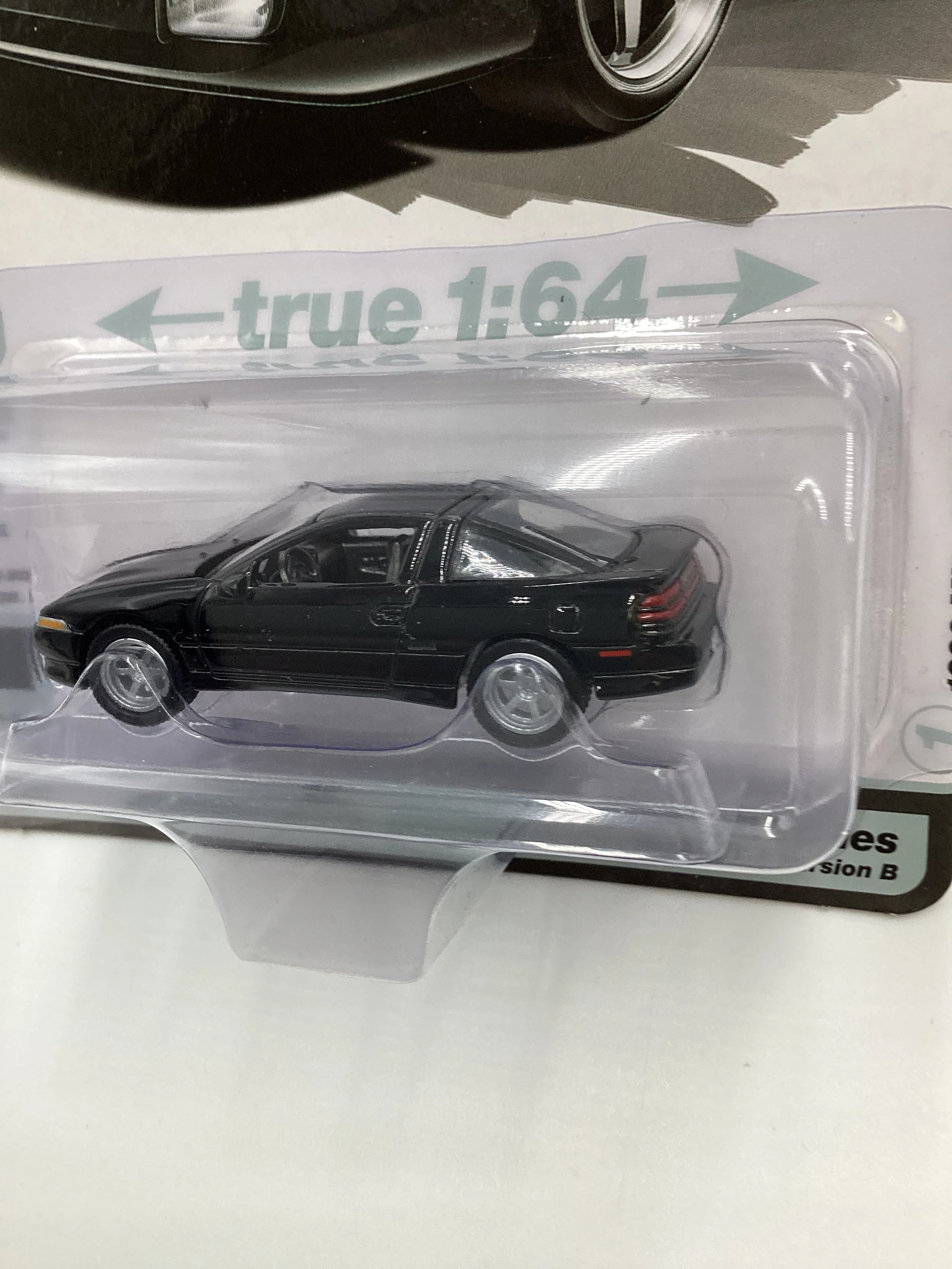 Auto World Import Legends Release 1 Version B 1990 Mitsubishi Eclipse GSX Black - Image 4