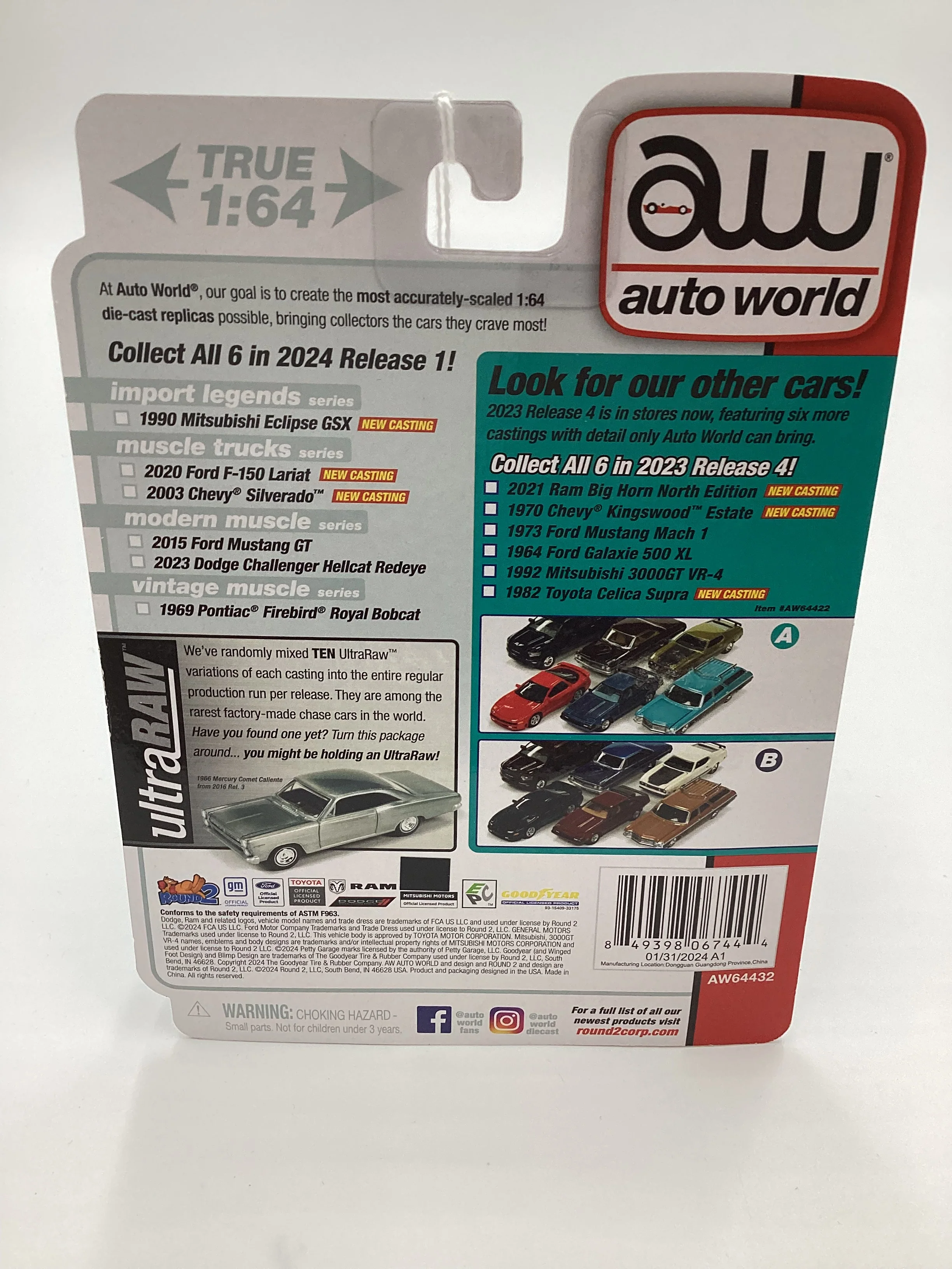 Auto World Import Legends Release 1 Version B 1990 Mitsubishi Eclipse GSX Black - Image 7