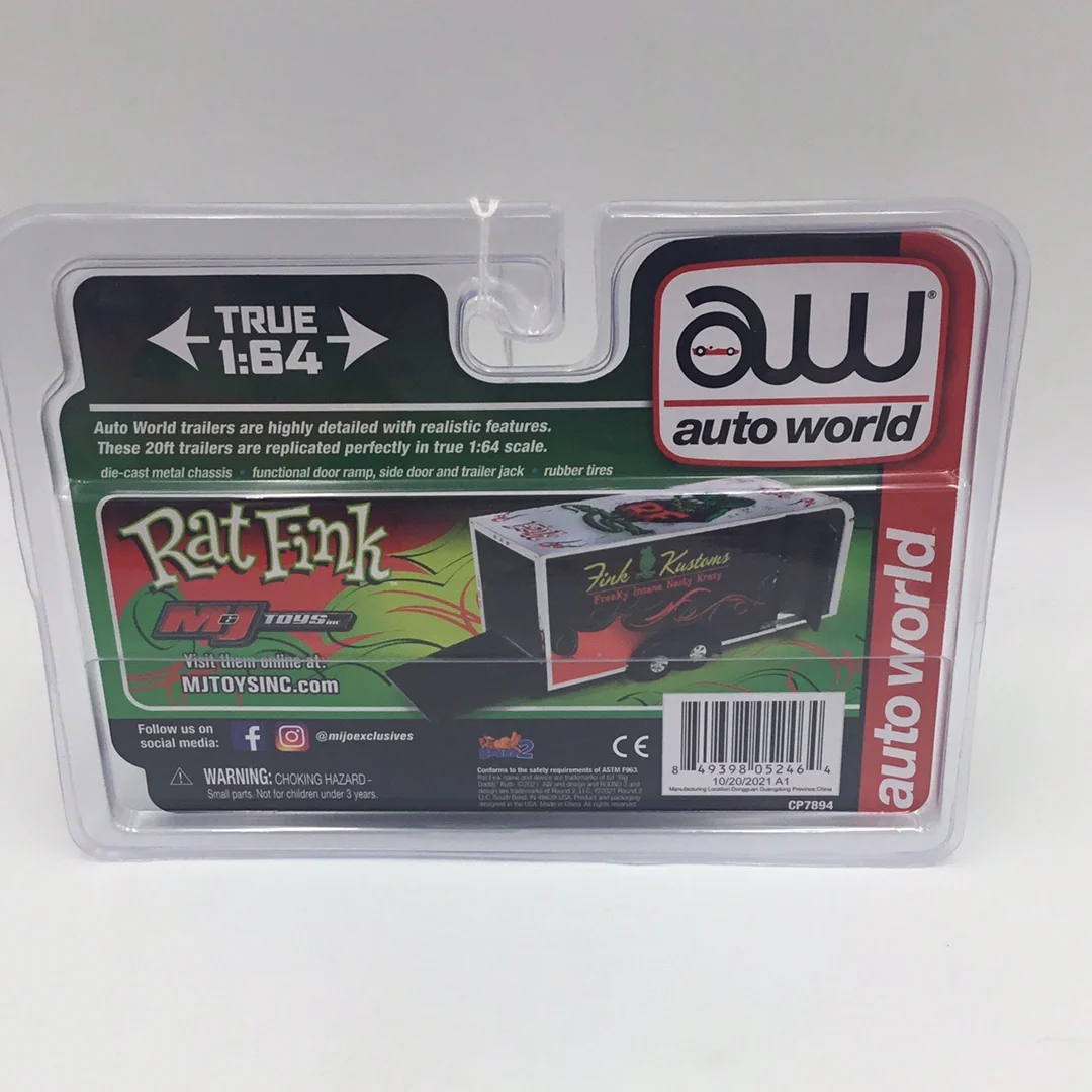 Auto world MiJo exclusive Rat Fink enclosed trailer 194B - Image 5